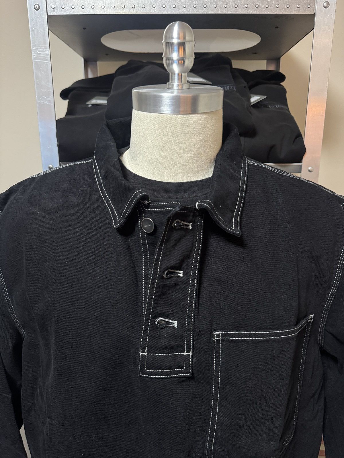 Jacquemus Jacquemus Le Meunier Contrast Stitch Pullover Jacket Size US L / EU 52-54 / 3 - 12 Thumbnail