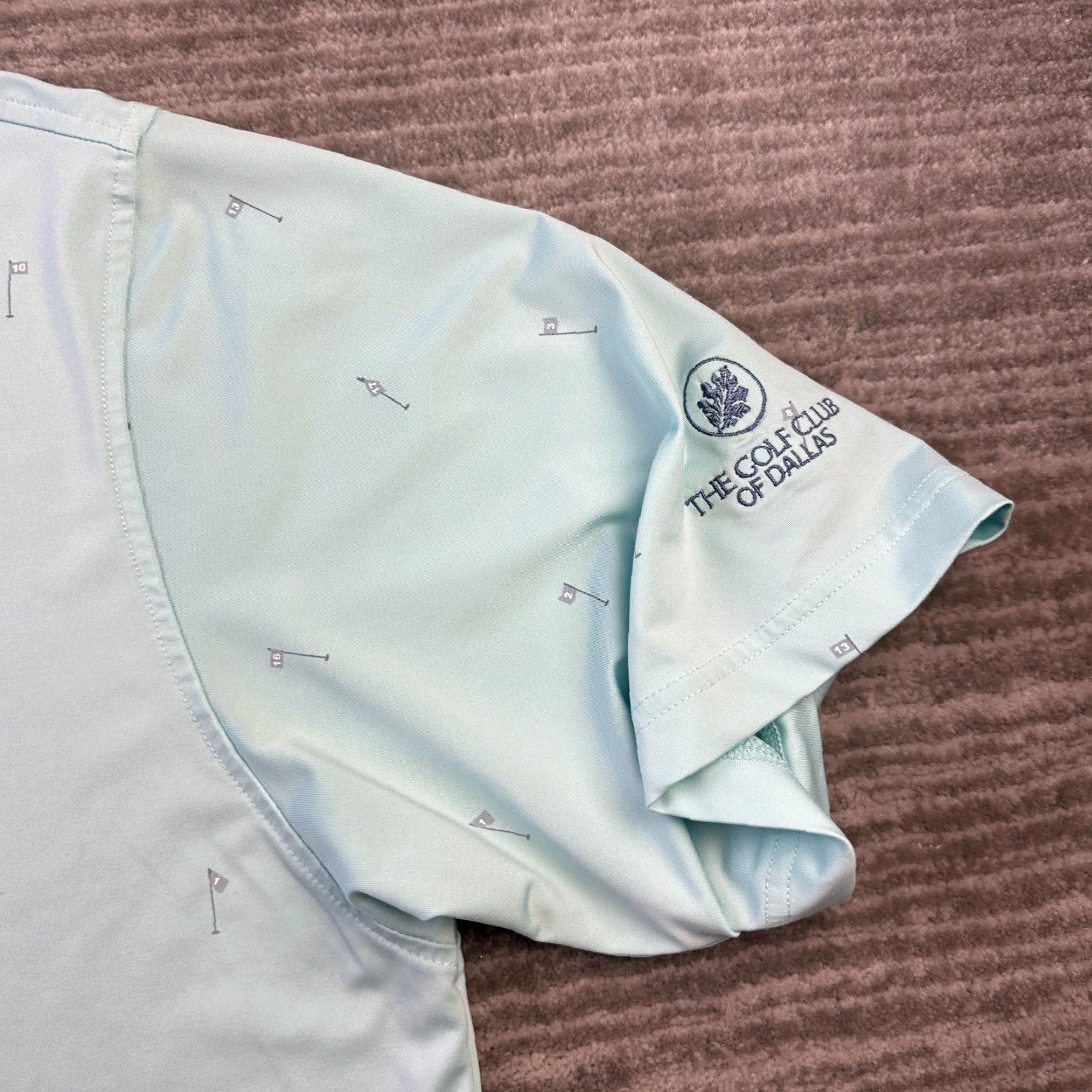 Footjoy FootJoy Polo Shirt Mens XL Blue Golf All Over Print Performance Size US XL / EU 56 / 4 - 5 Thumbnail