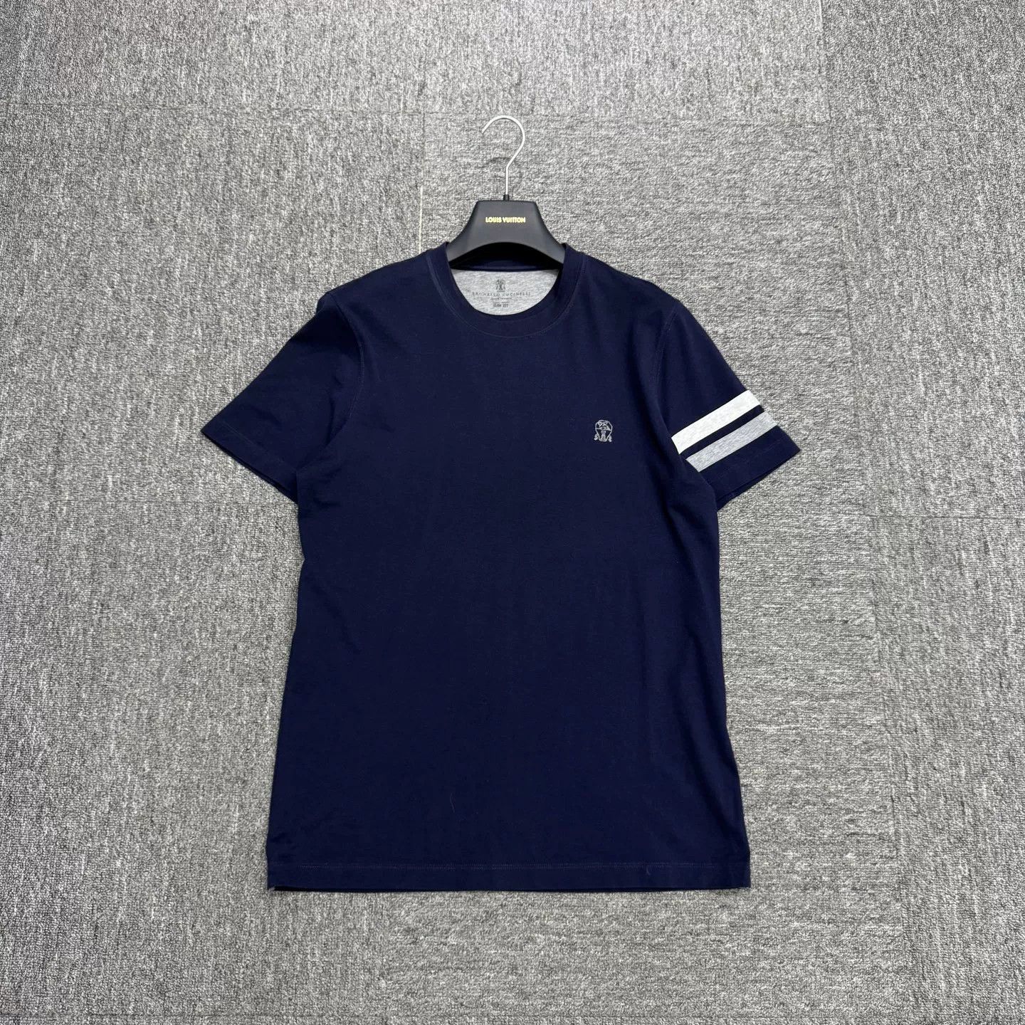 Brunello Cucinelli BRUNELLO CUCINELLI Striped Short-Sleeve Size US XS / EU 42 / 0 - 1 Thumbnail
