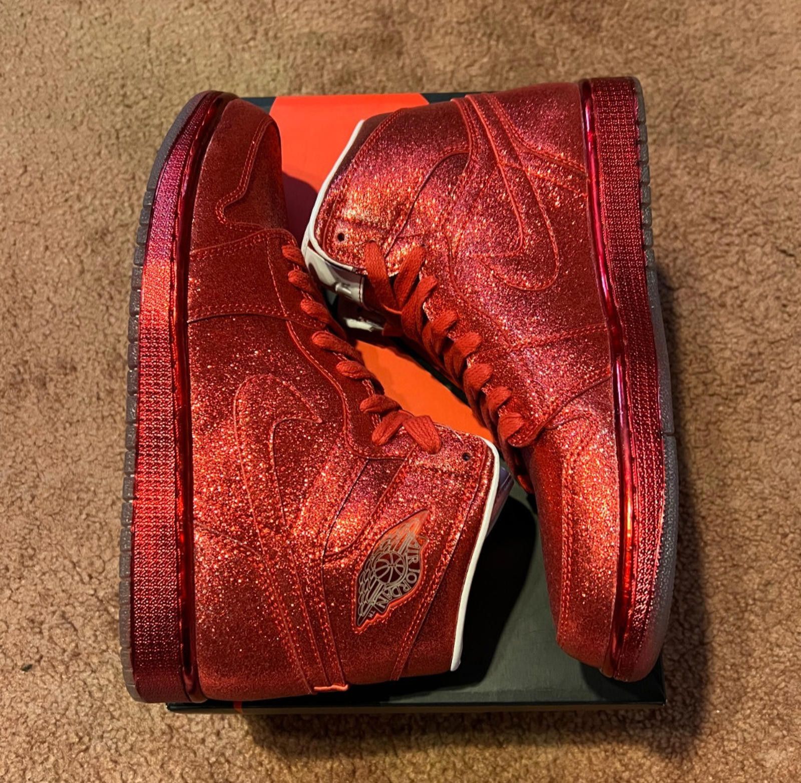 Jordan Brand Nike Air Jordan 1 Retro Legends of Summer Red Glitter Size US 10.5 / EU 43-44 - 1 Thumbnail