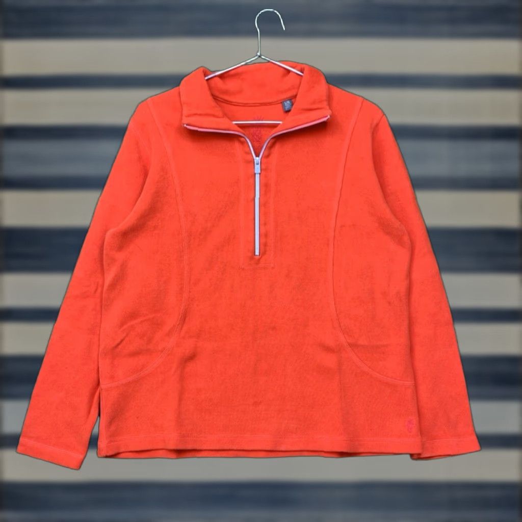 Tommy Bahama Tommy Bahama Sweatshirt Mens Large Orange 1/4 Zip Pullover Reversible Flipsider Size US L / EU 52-54 / 3 - 1 Thumbnail
