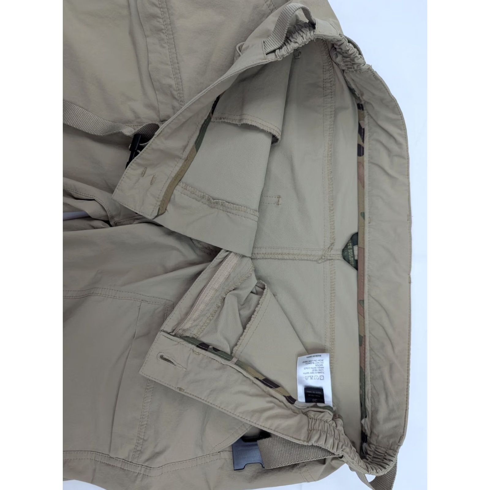 Vintage Free Soldier Cargo Pants Men 38 Beige Quick Dry Stretch Cargo Pocket Belted 38x31 Regular Waist Inseam 31 Size US 38 / EU 54 - 6 Thumbnail