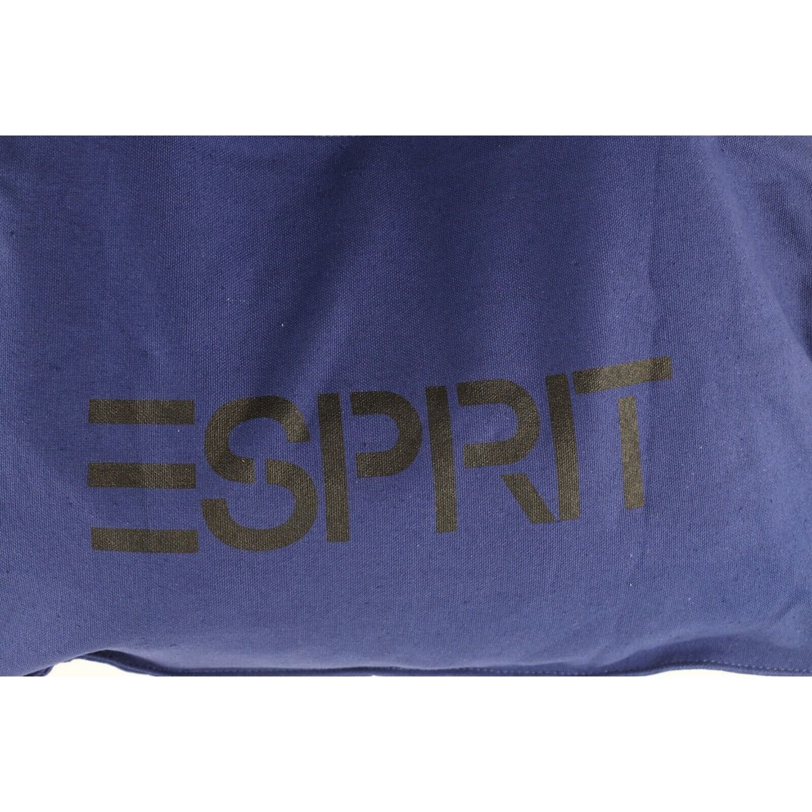 Esprit Vingtage 90s Esprit Leather Handled Canvas Tote Bag Size ONE SIZE - 2 Thumbnail