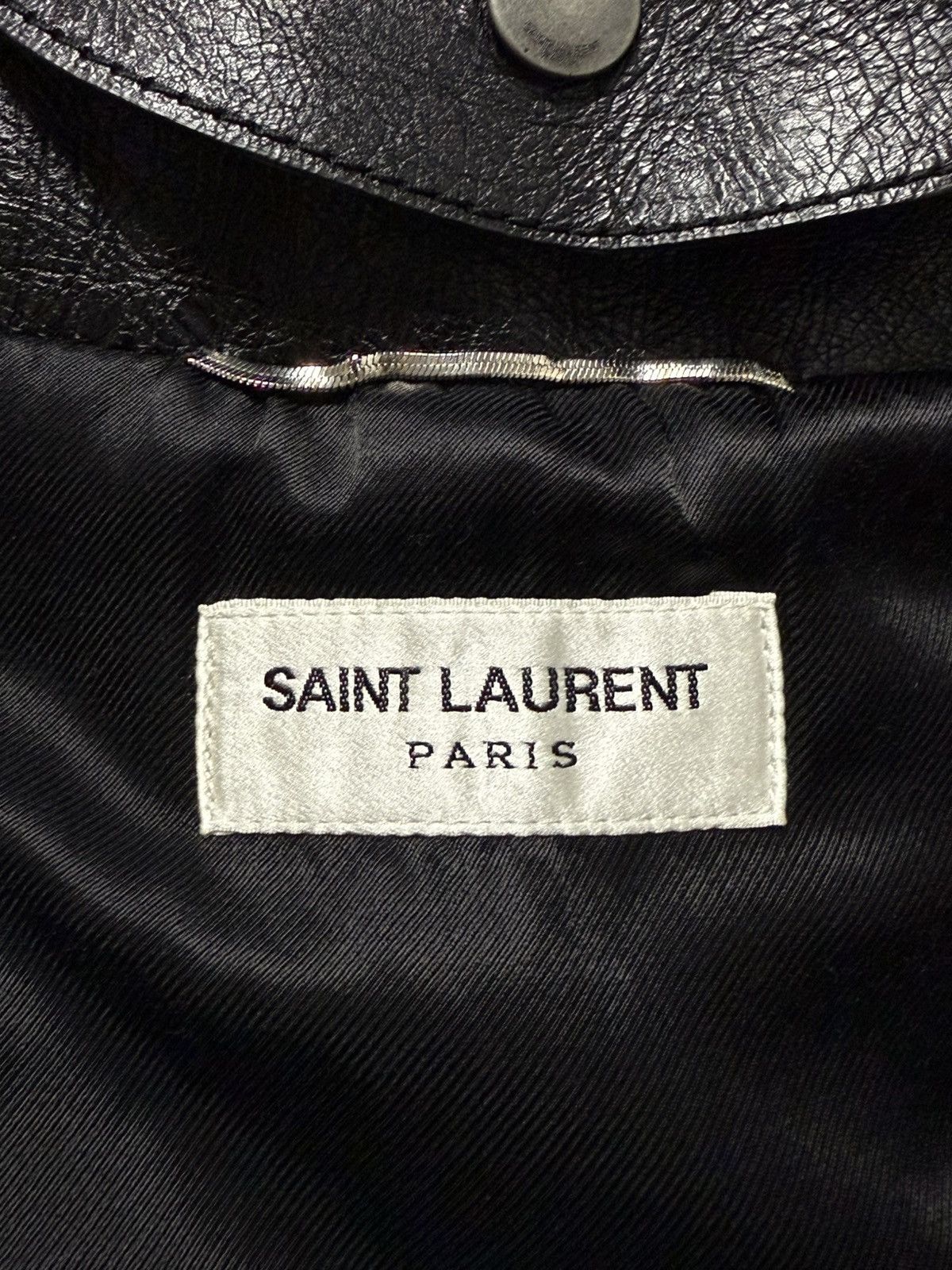 Saint Laurent Paris Leather Aviator Jacket Size US M / EU 48-50 / 2 - 6 Thumbnail