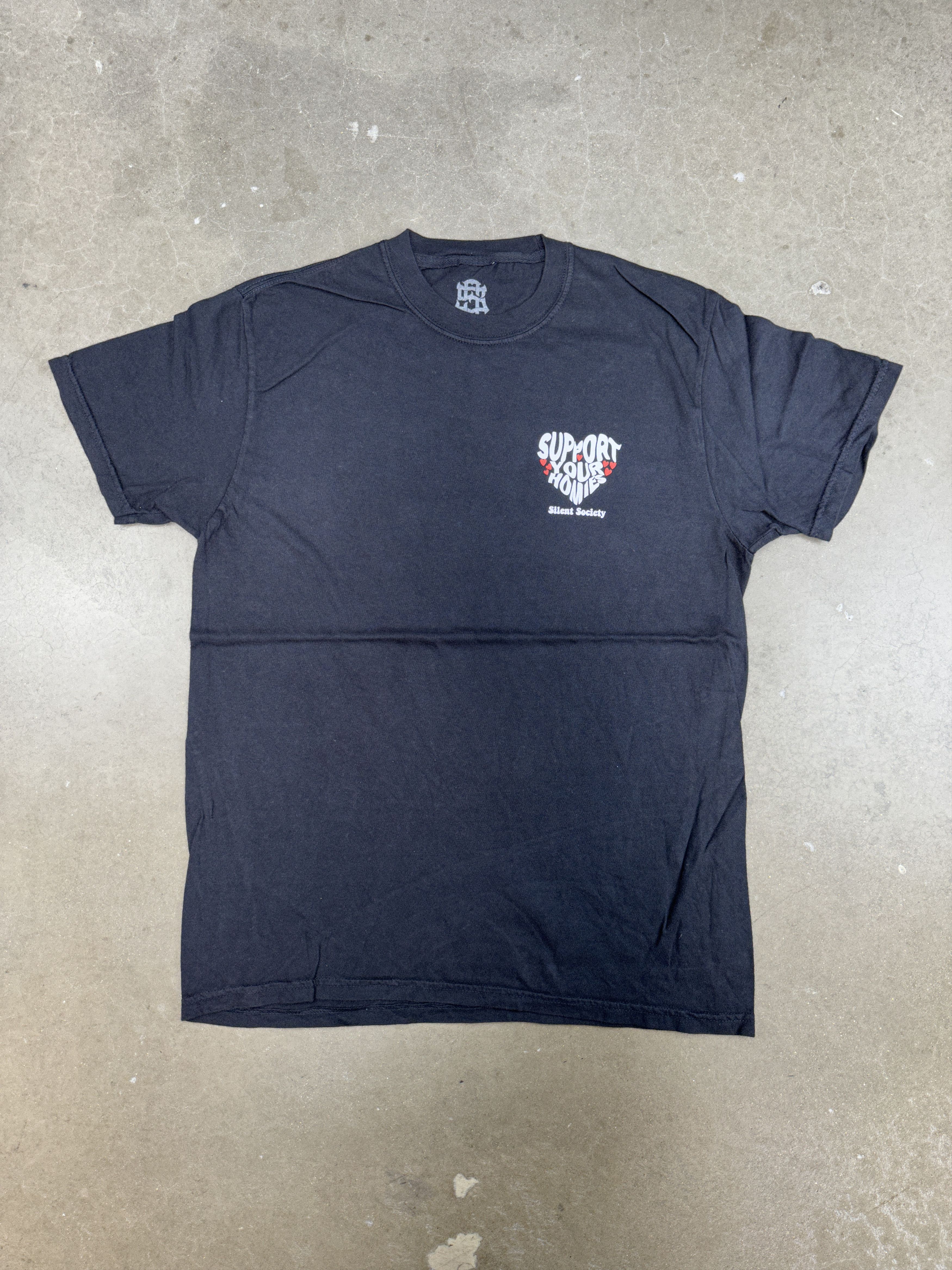 Other SILENT SOCIETY SUPPORT YOUR HOMIES TEE- M Size US M / EU 48-50 / 2 - 3 Thumbnail