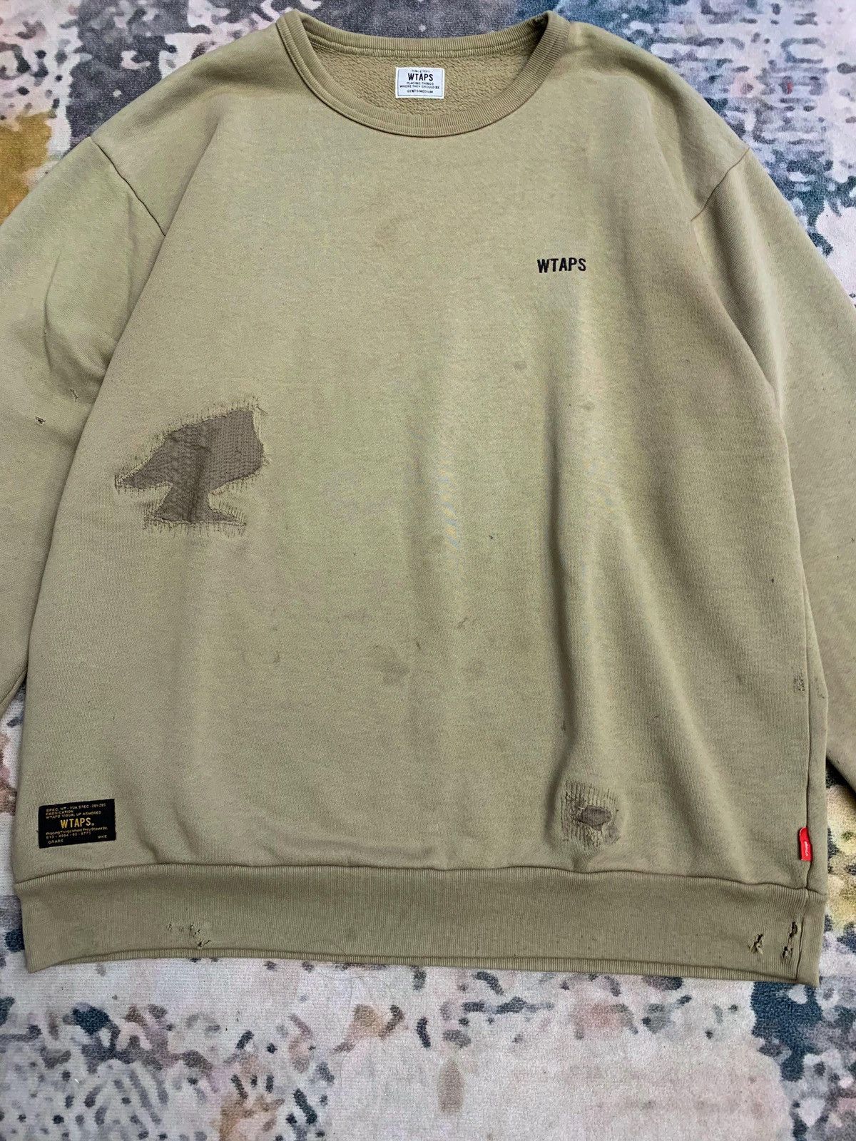 Wtaps RARE!! Only one 00s Wtaps Rework Crewneck Size US L / EU 52-54 / 3 - 7 Thumbnail