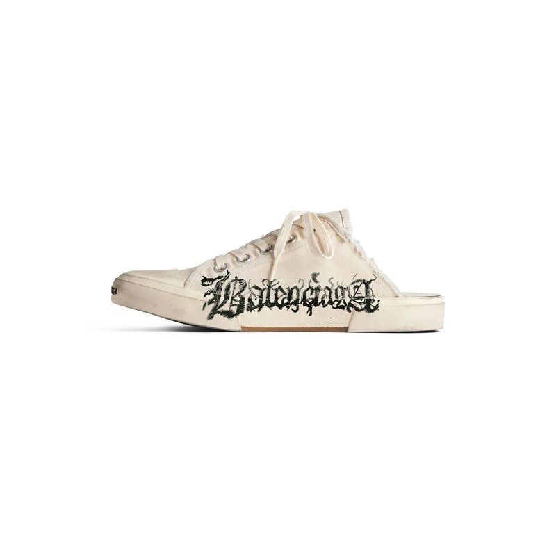 Balenciaga o1s1rm0725 Paris Mules DIY Metal in Beige Size US 10 / EU 43 - 4 Thumbnail