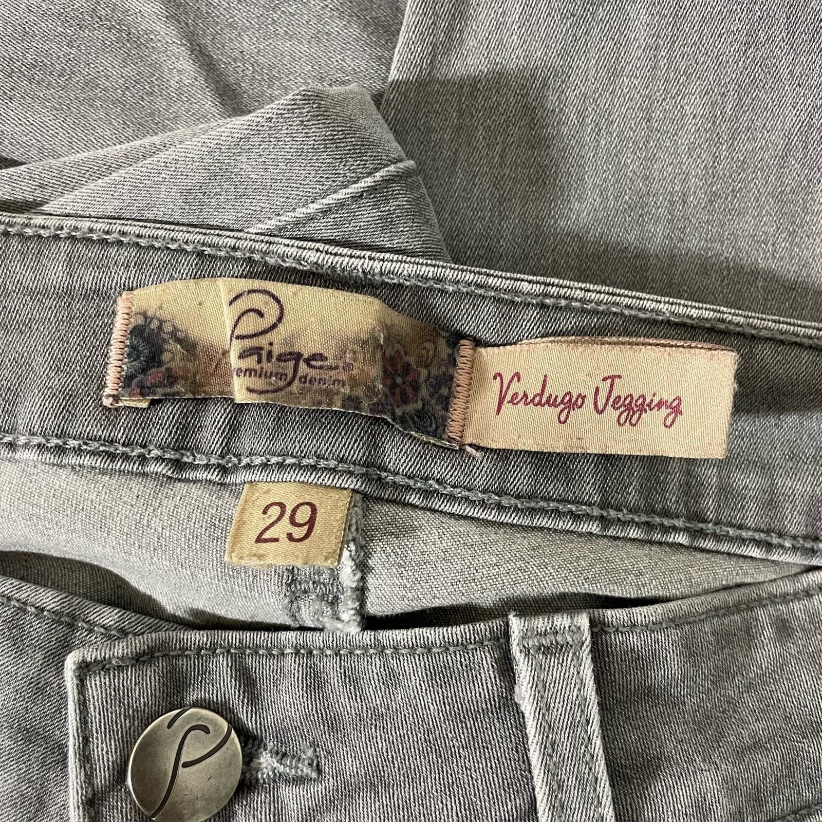 Paige Paige Denim Women's Gray Verdugo Jegging Jeans - Size 29 Size 29" - 3 Thumbnail