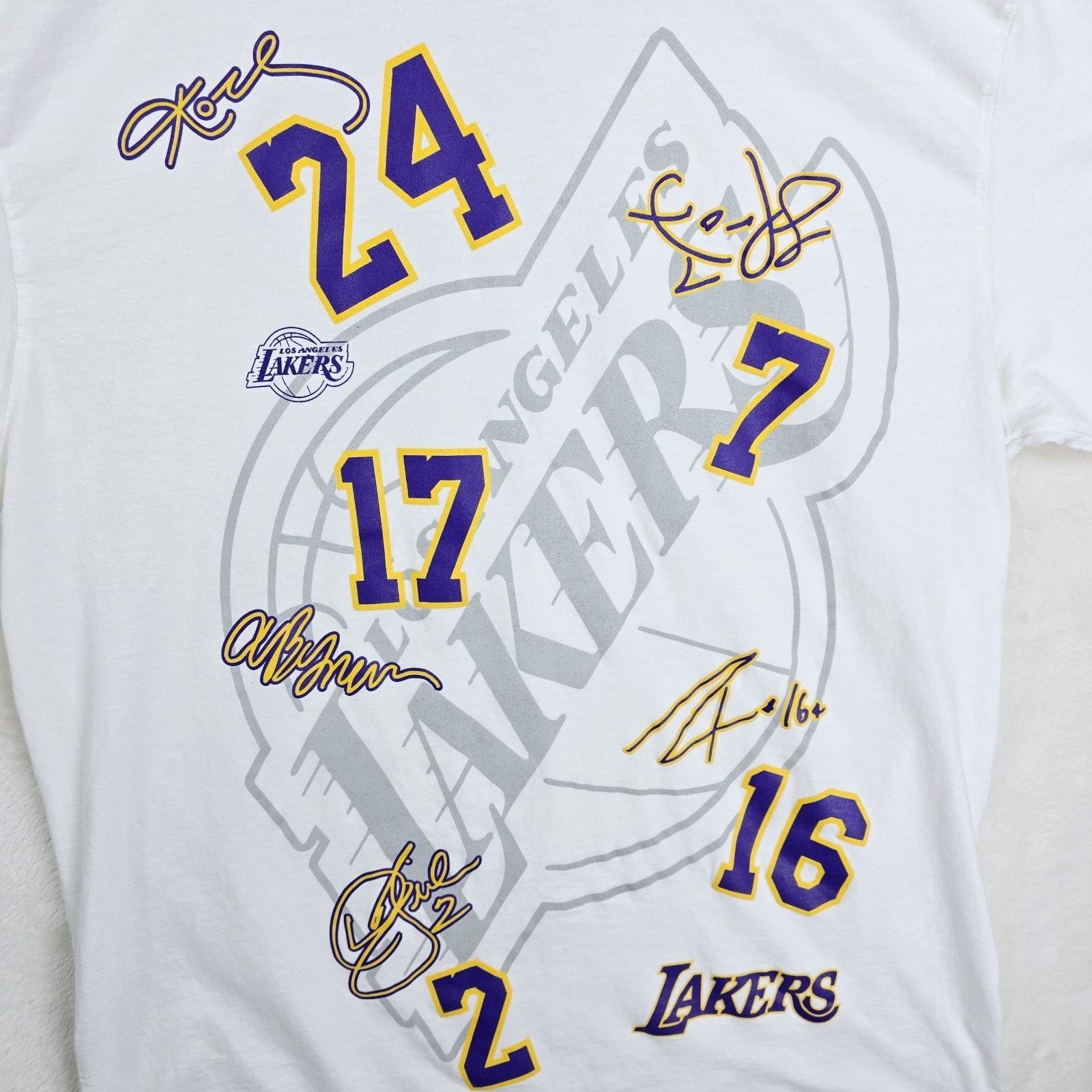 Other UNK x NBA Lakers Team Signatures AOP Kobe Bryant Shirt XL Size US XL / EU 56 / 4 - 4 Thumbnail