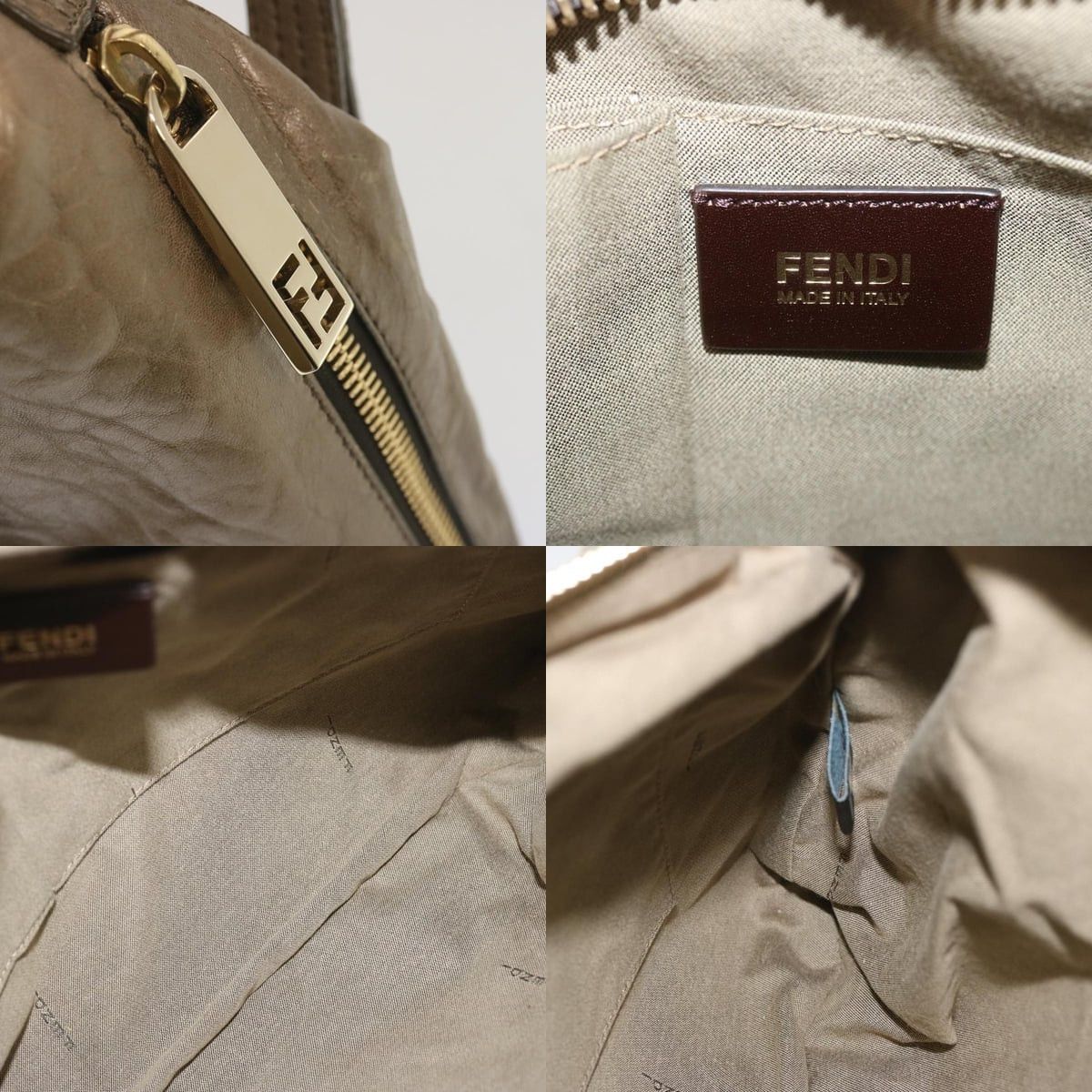 Fendi FENDI Shoulder Bag Leather Bronze Size ONE SIZE - 11 Thumbnail