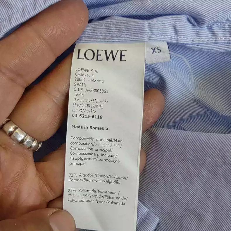 Loewe LOEWE Irregular long-sleeved shirt Size XS / US 0-2 / IT 36-38 - 5 Thumbnail