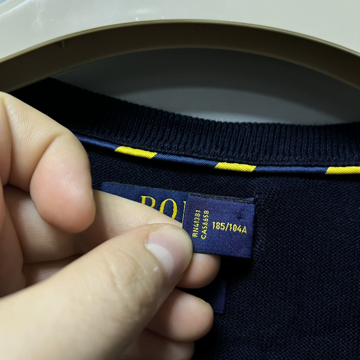 Polo Ralph Lauren Polo Ralph Lauren Sweater Navy Men’s Pima Cotton Size US XL / EU 56 / 4 - 6 Thumbnail