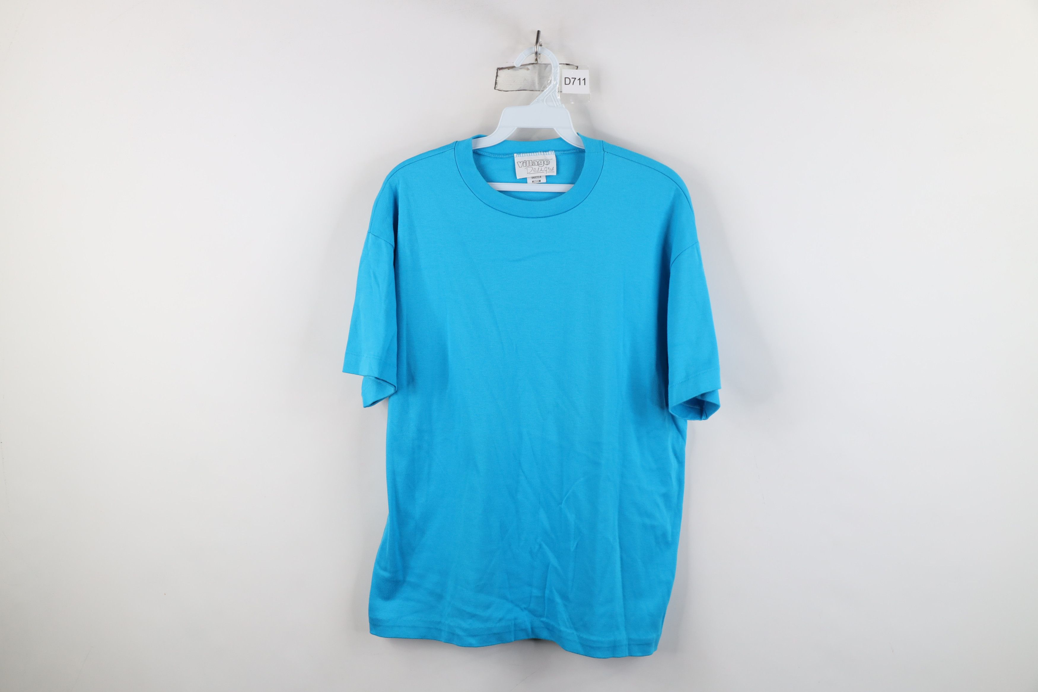 Vintage Vintage 90s Streetwear Cotton Short Sleeve T-Shirt Blue USA Size M / US 6-8 / IT 42-44 - 1 Thumbnail