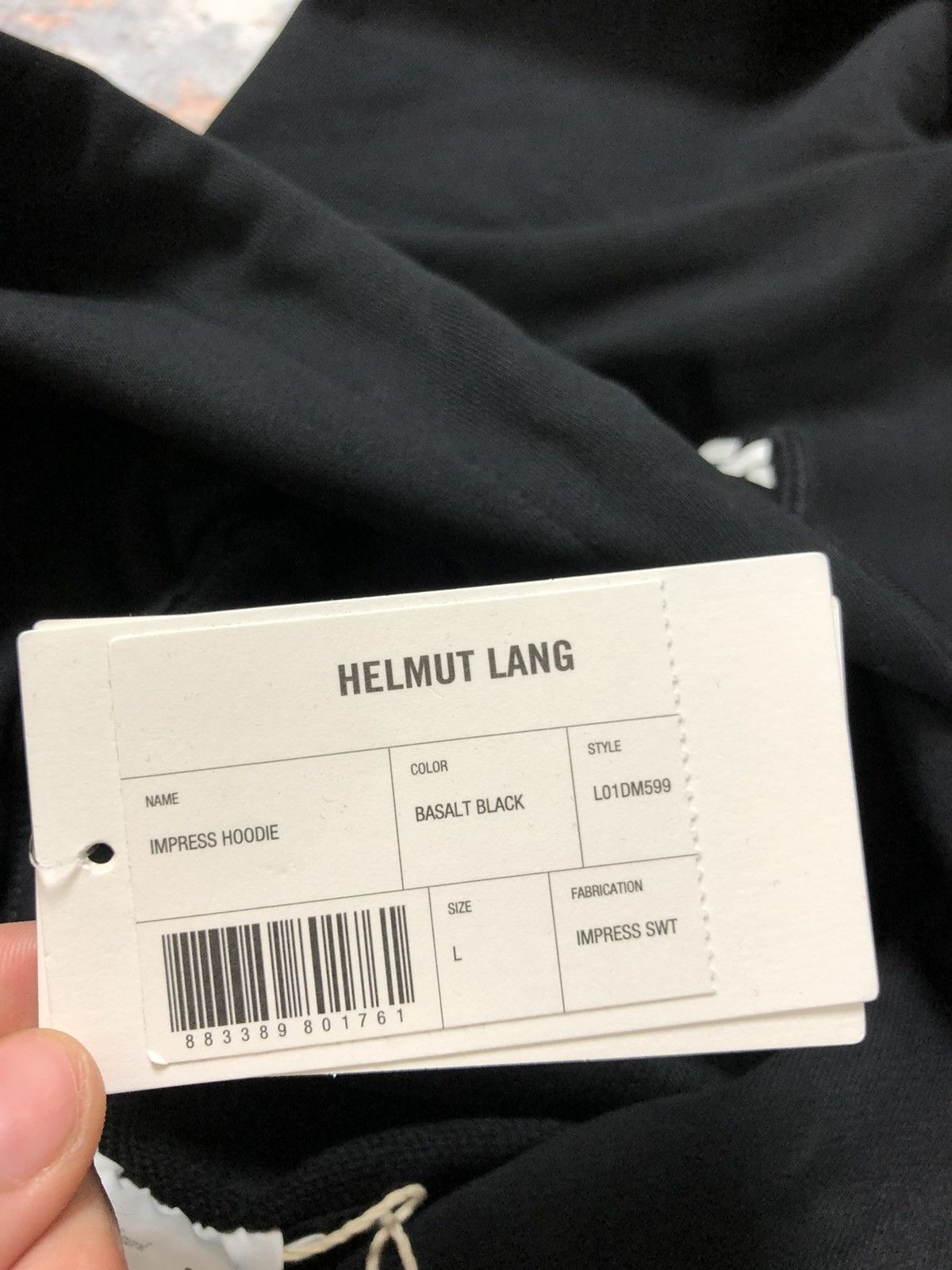 Helmut Lang Helmut Lang black new hoodie Size US L / EU 52-54 / 3 - 7 Thumbnail