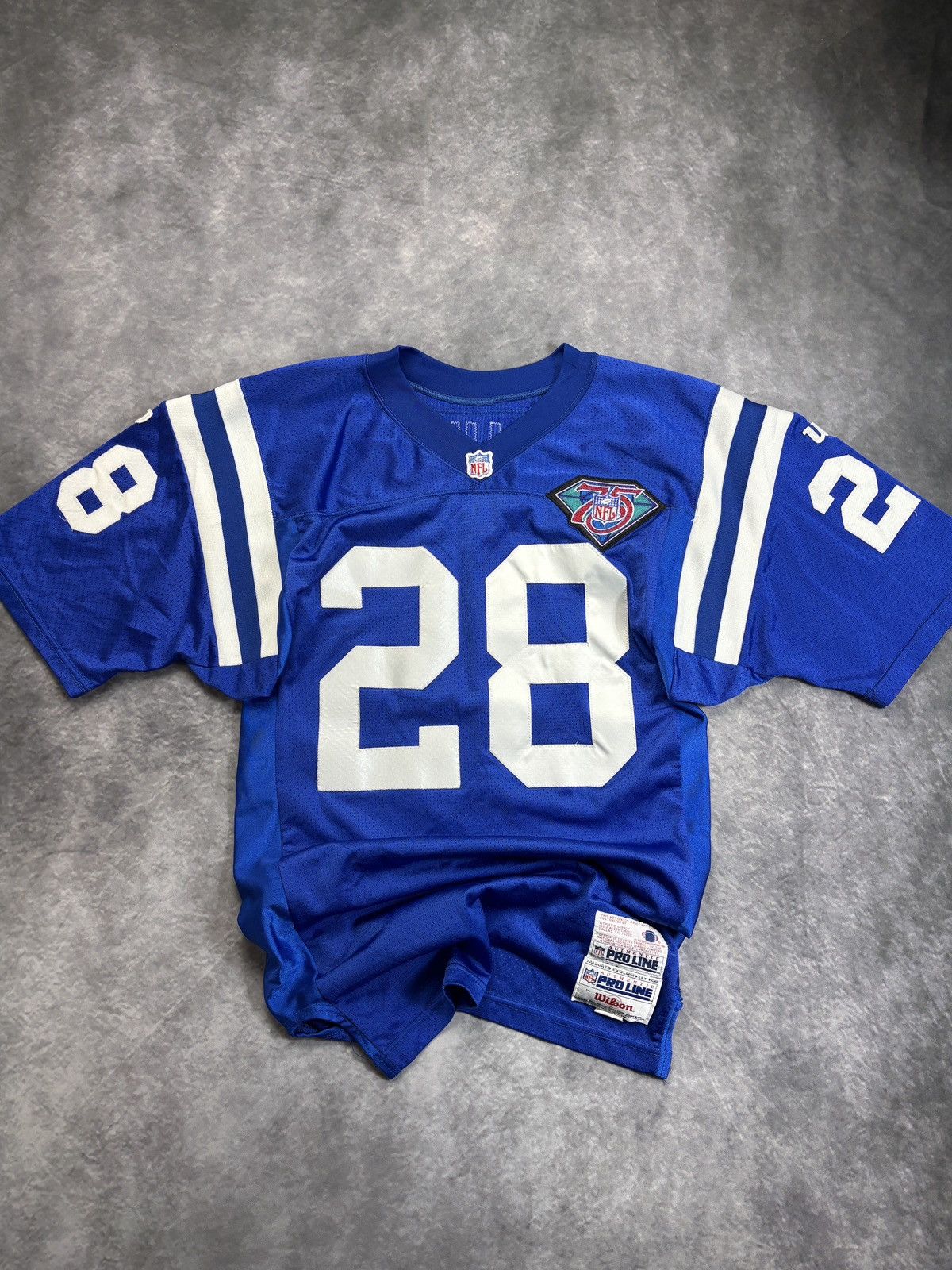 NFL 1994 Indianapolis Colts Jersey 90s Vintage Football Wilson Size US S / EU 44-46 / 1 - 2 Thumbnail
