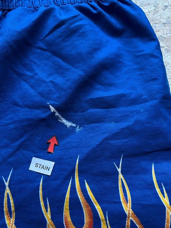Other Y2K Flames Dragon Skull Fishbone Shirt + Laos Shorts Vintage Size 36S - 19 Thumbnail