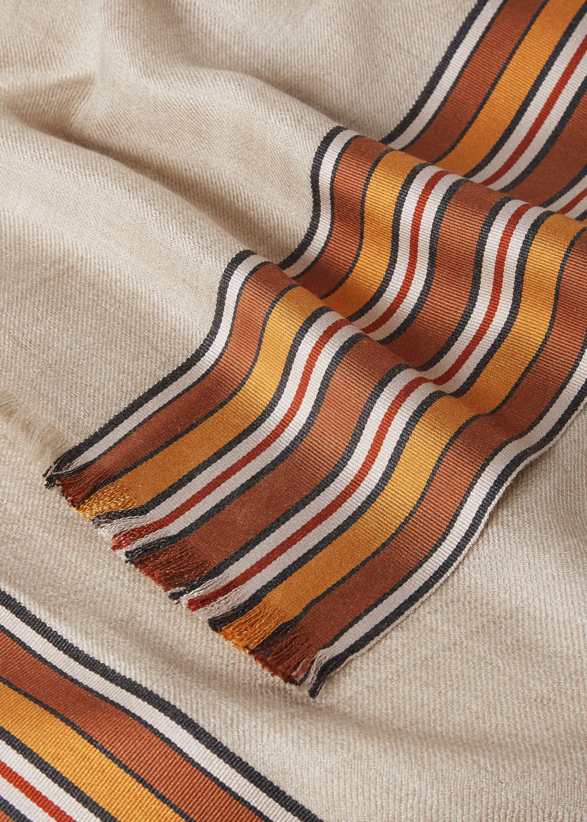 Loro Piana o1srvl11e0824 Size: OS / Suitcase Stripe Cape in Multicolor Size ONE SIZE - 3 Thumbnail