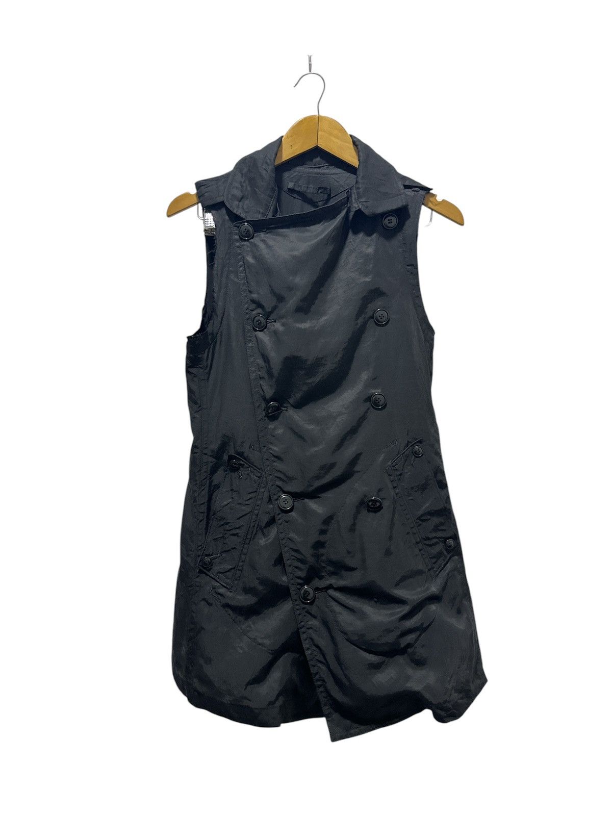 Y's × Yohji Yamamoto Y’s Yohji Yamamoto black double breasted vest with open back Size L / US 10 / IT 46 - 6 Thumbnail