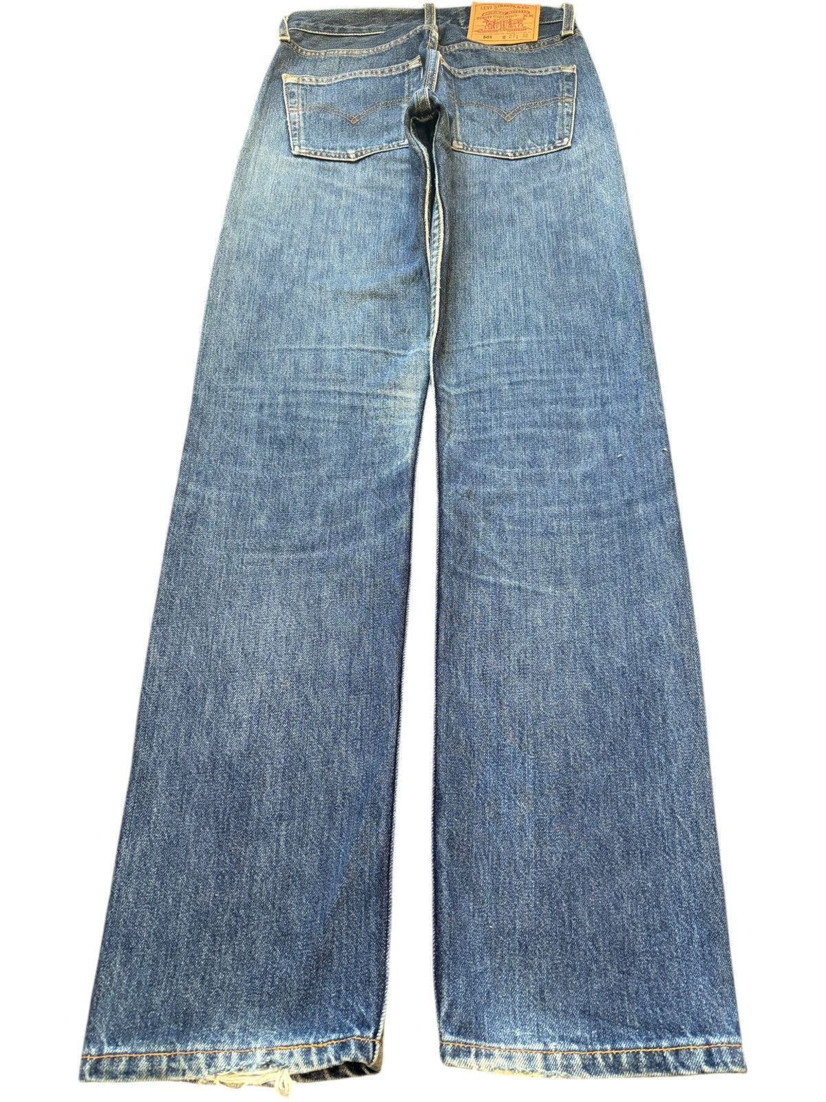 Levi's Vintage 90s Levis 501 Faded Wash Distressed Jeans Size US 26 / EU 42 - 2 Thumbnail