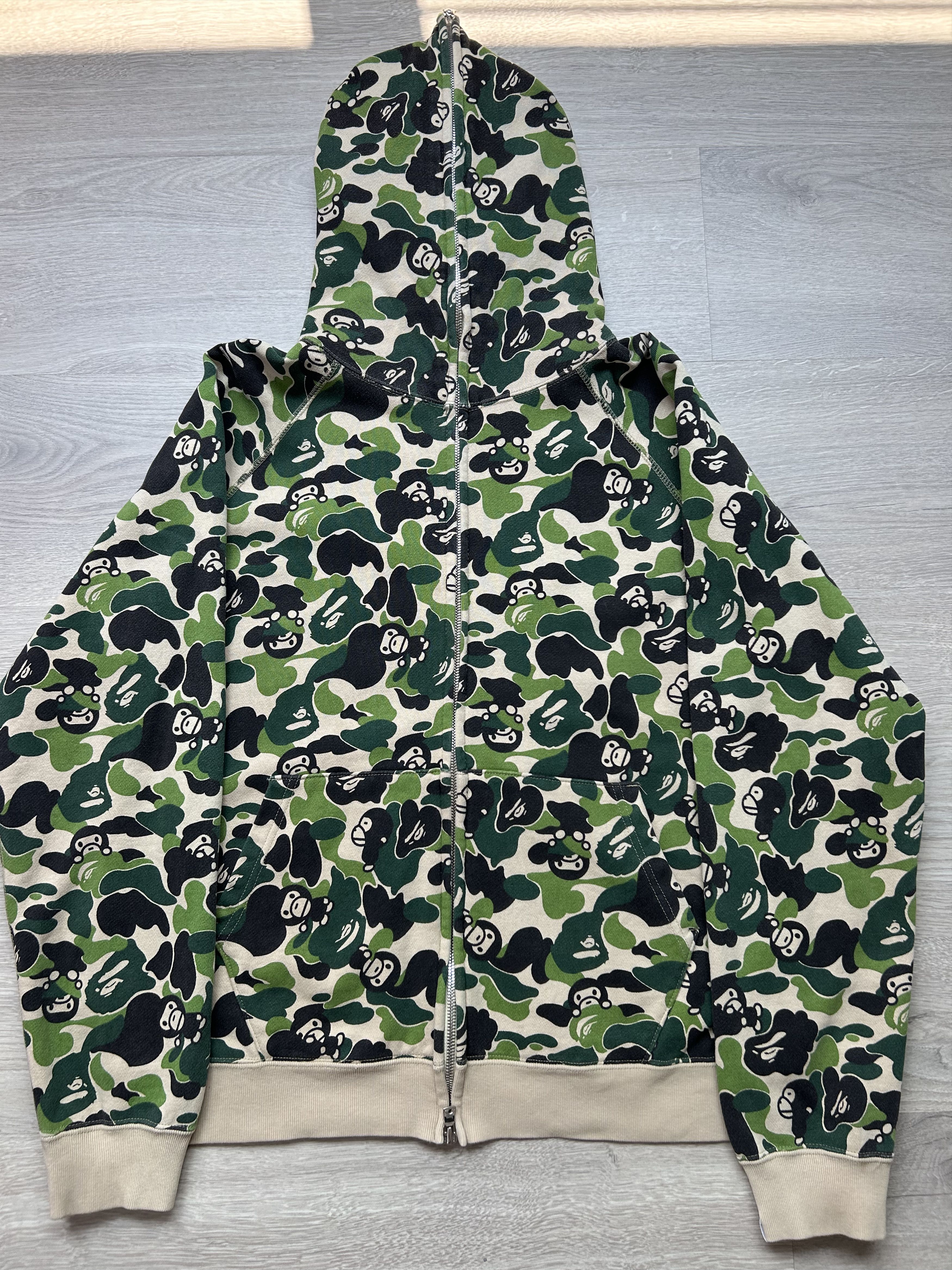 Bape OG Bape Baby Milo Crazy Camo Multicolour Hoodie | Grailed