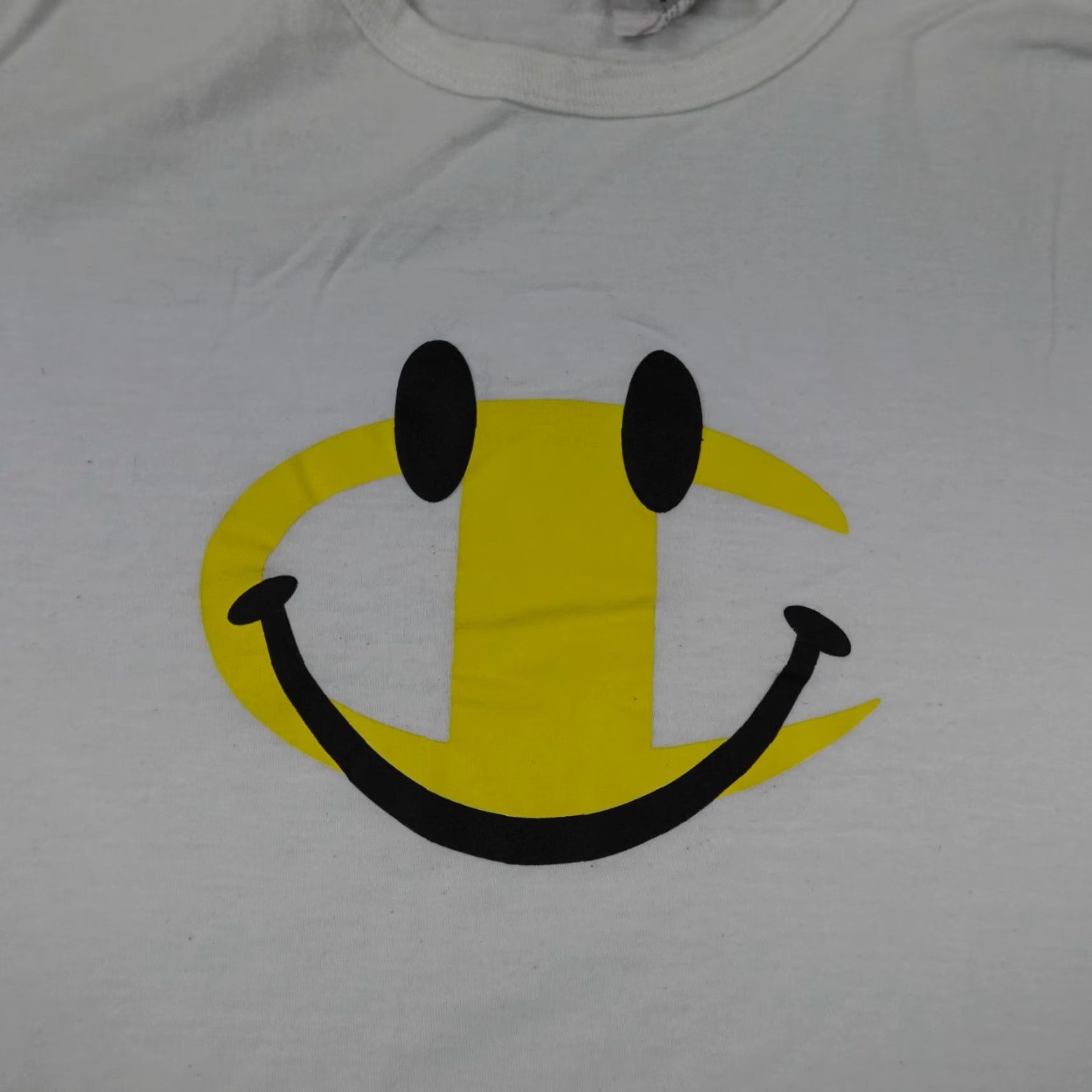 Champion Champion Shirt Mens Medium White Yellow Preppy Casual Athletic Active Cotton Size US M / EU 48-50 / 2 - 2 Thumbnail