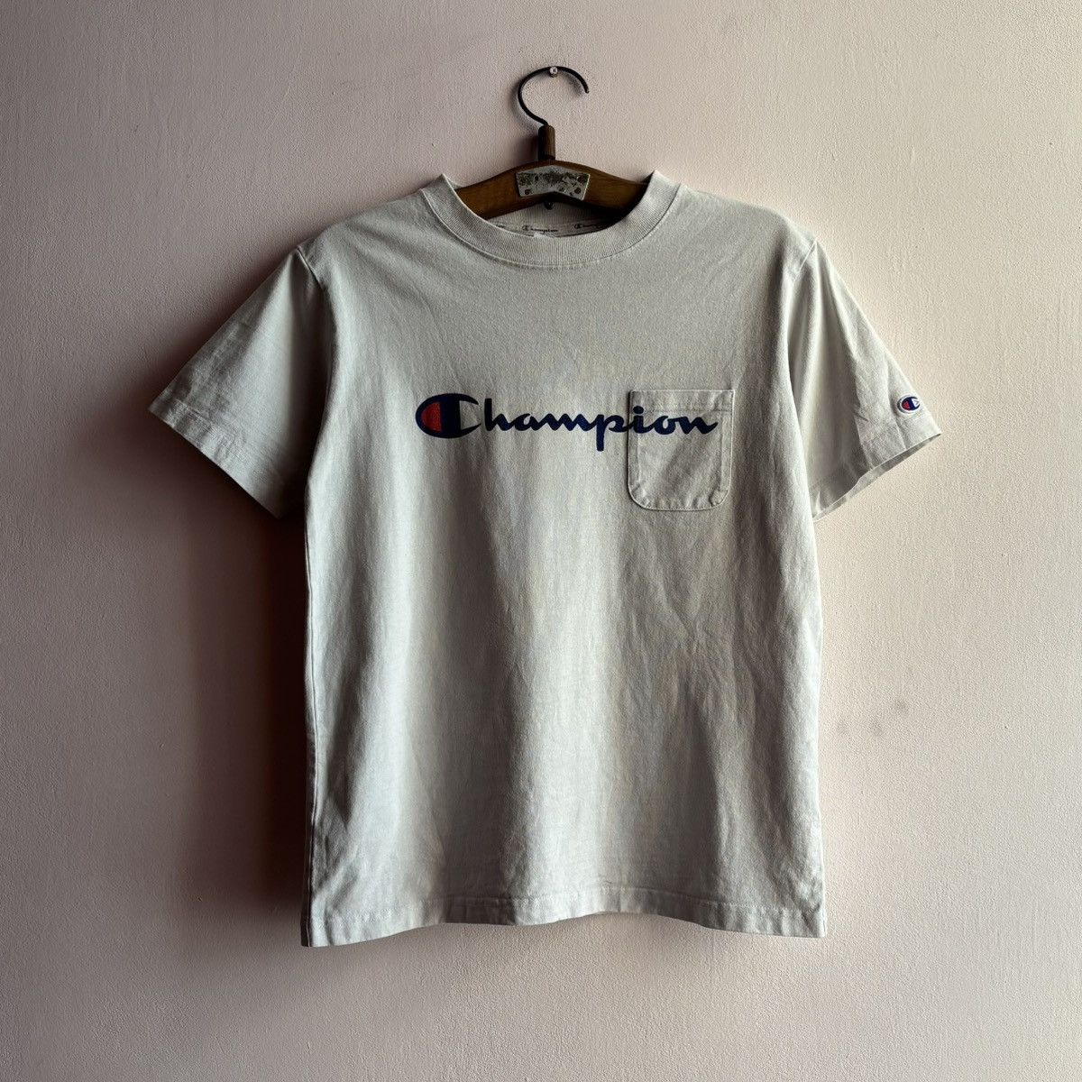 Beams Japan × Champion RARE Champion Japan Edition Boxy Pocket Tee Size US M / EU 48-50 / 2 - 1 Thumbnail
