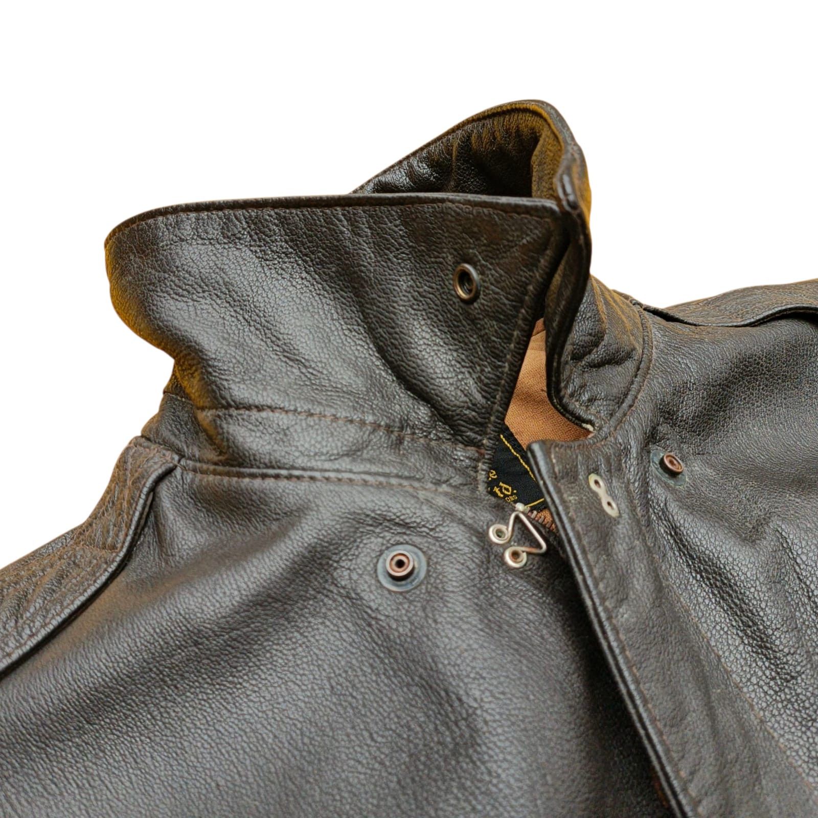 Avirex Avirex A-2 50th Aniversary Us Air Force Brown Goat Skin Size US L / EU 52-54 / 3 - 6 Thumbnail