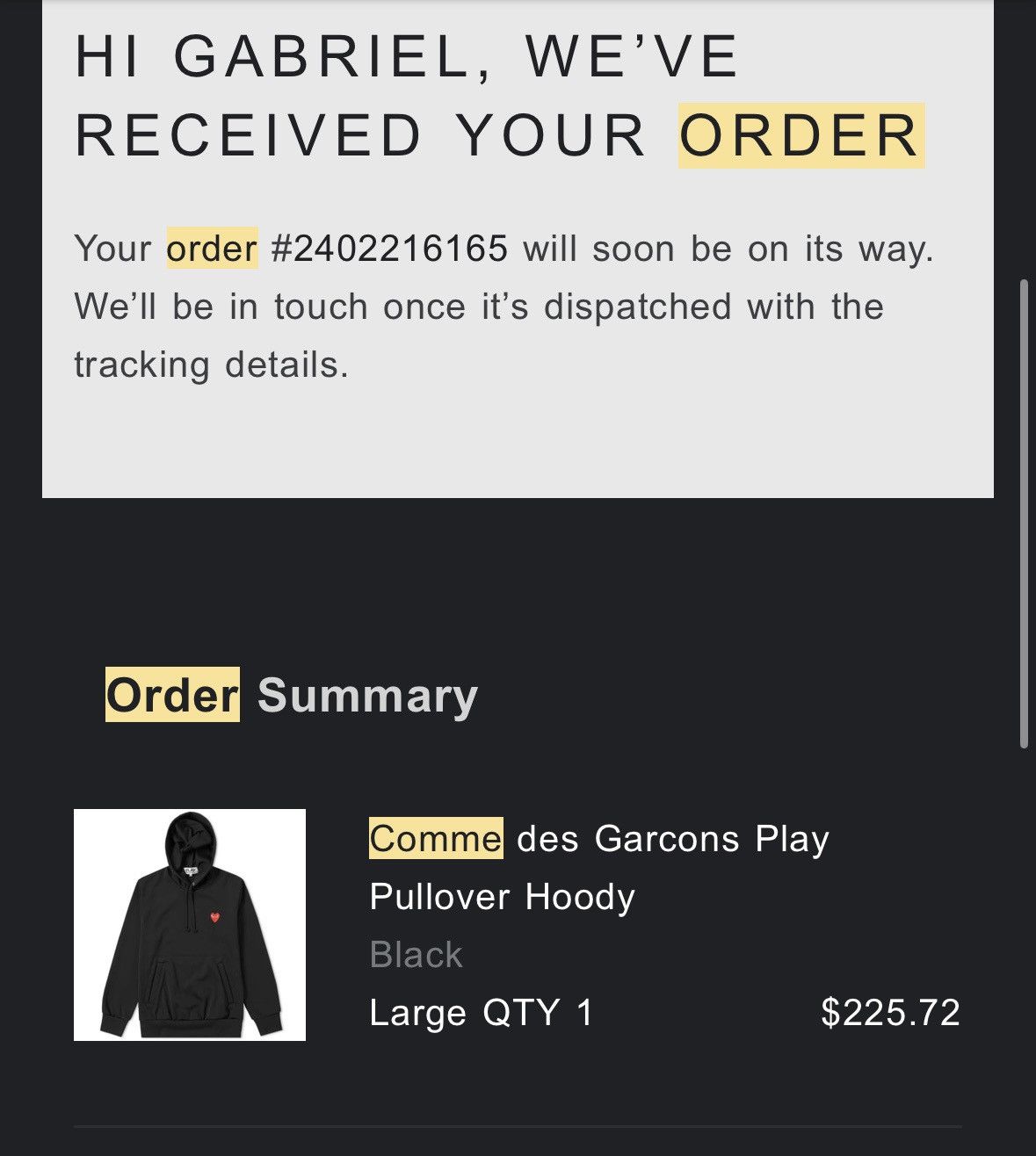 Comme des Garcons PLAY Comme Des Garçons Play Hoodie Black Large Size US L / EU 52-54 / 3 - 8 Thumbnail