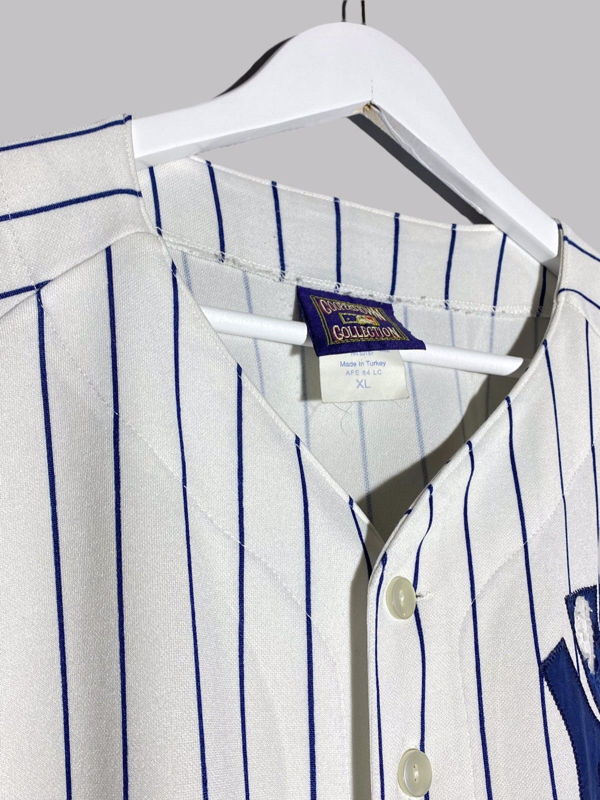 MLB × New York Yankees × Vintage Vintage New Tork Yankees Baseball Jersey Stripped Button Up Size US XL / EU 56 / 4 - 9 Thumbnail