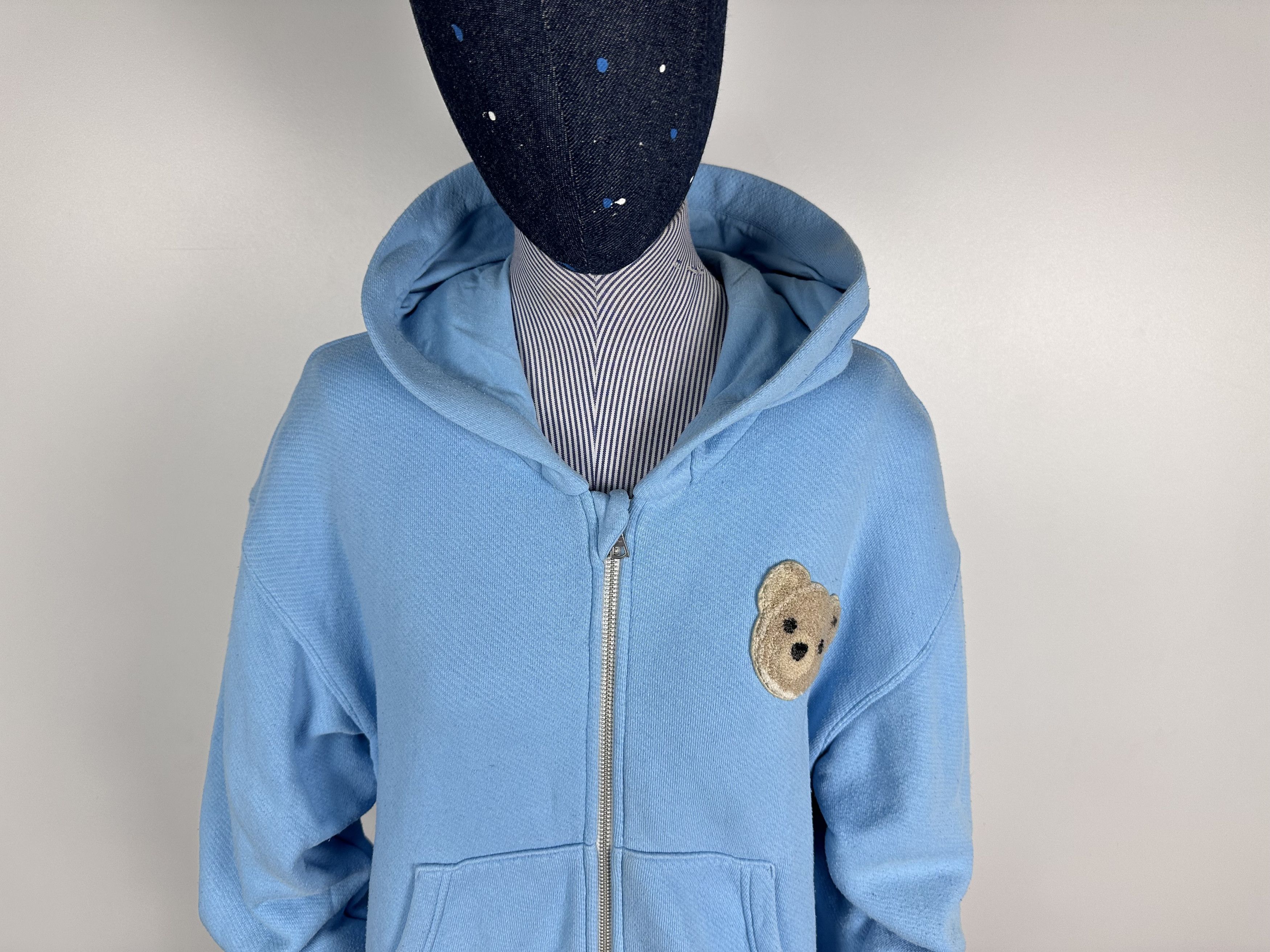 Palm Angels Palm Angels BEAR HOODIE Youth Kids Blue Size 12 Size S / US 4 / IT 40 - 3 Thumbnail