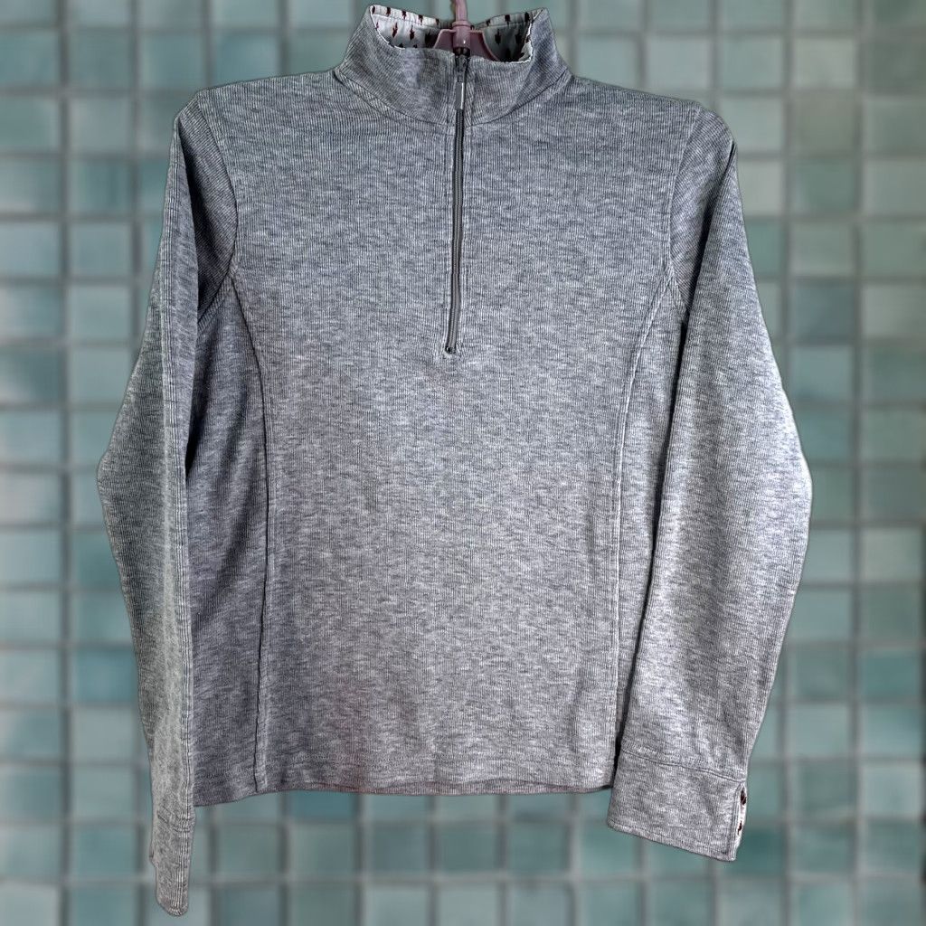 Orvis Orvis Women's Sweatshirt 1/4 Zip Shirt Adult Small Gray Embroidered Logo Raglan Sleeve Activewear Regular Fit Size S / US 4 / IT 40 - 1 Thumbnail