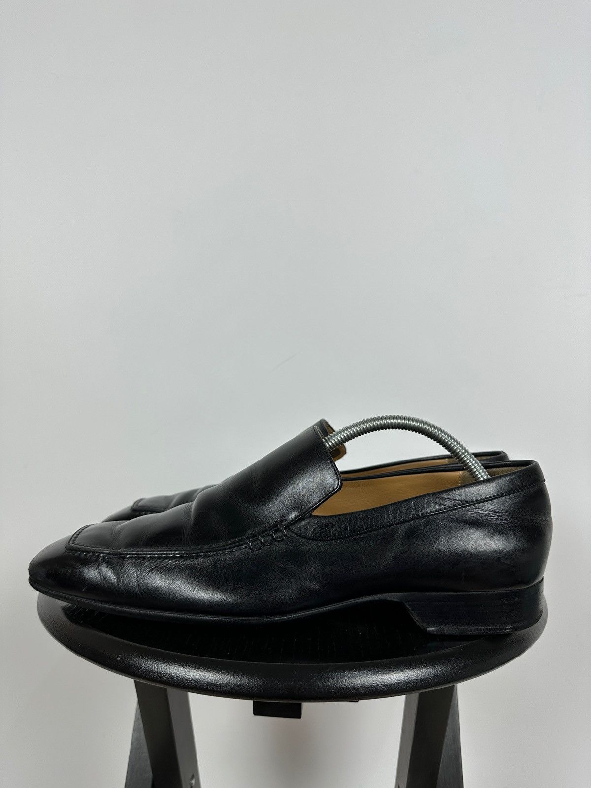 Louis Vuitton Louis Vuitton Black Leather Loafers Shoes Size US 10 / EU 43 - 3 Thumbnail