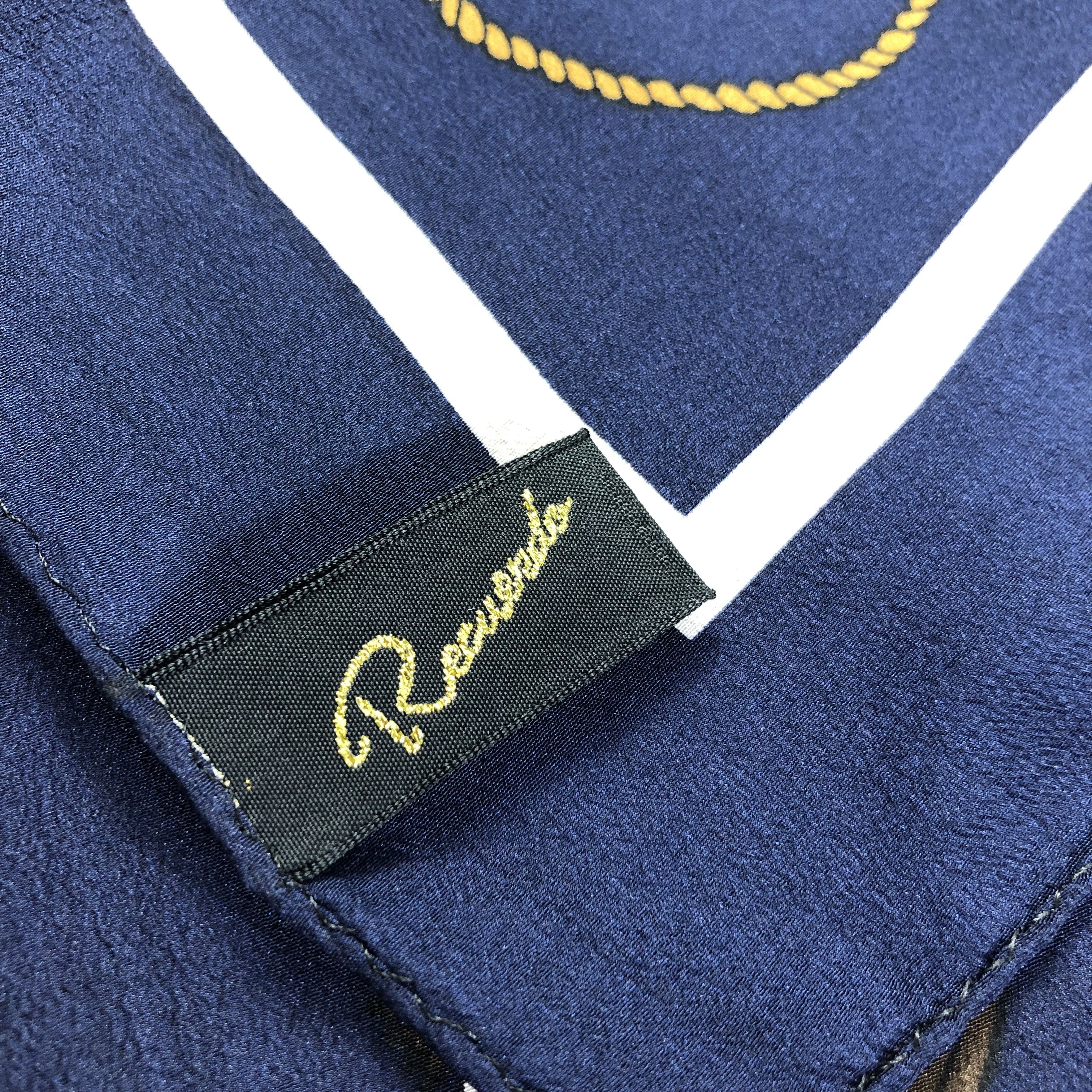 Japanese Brand Recuerdo Luxury Harness Silk Scarf M614 Size ONE SIZE - 3 Thumbnail
