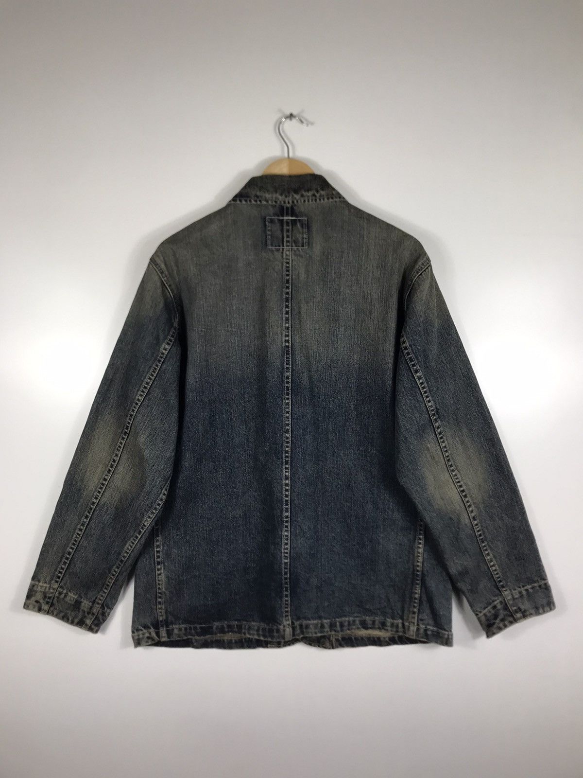 Gap × Vintage ⚡️Vintage Gap Denim Distressed Chore Workers Jacket Size US L / EU 52-54 / 3 - 15 Thumbnail