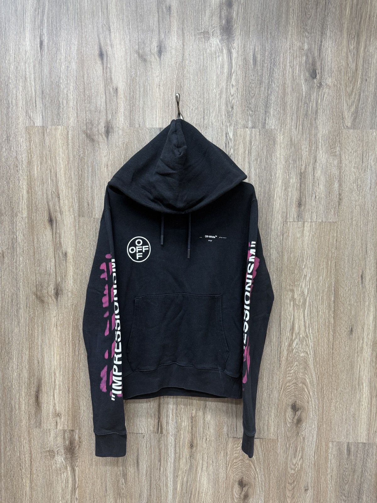Off-White Off White Black Pull Over Hoodie Size US S / EU 44-46 / 1 - 1 Thumbnail