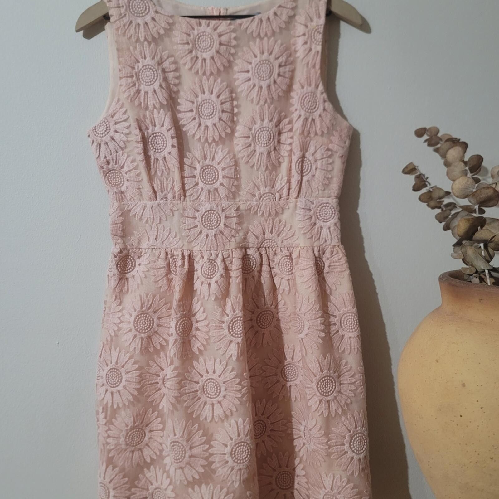 Other Pink Daisy Lace Mini Dress Coquette Sz M Spring Easter Size M / US 6-8 / IT 42-44 - 5 Thumbnail