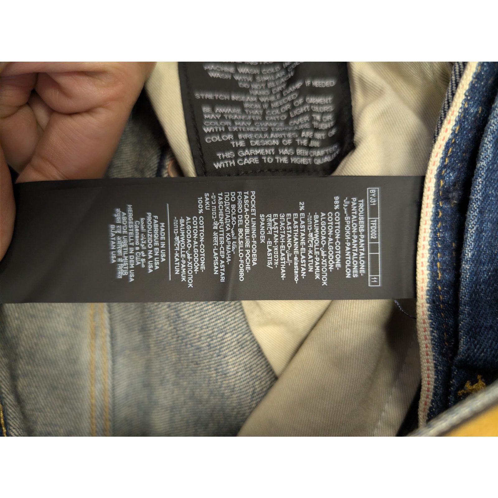 Tom Ford o1rshd1 Straight Jeans in Indigo Blue 32 Size US 32 / EU 48 - 16 Thumbnail