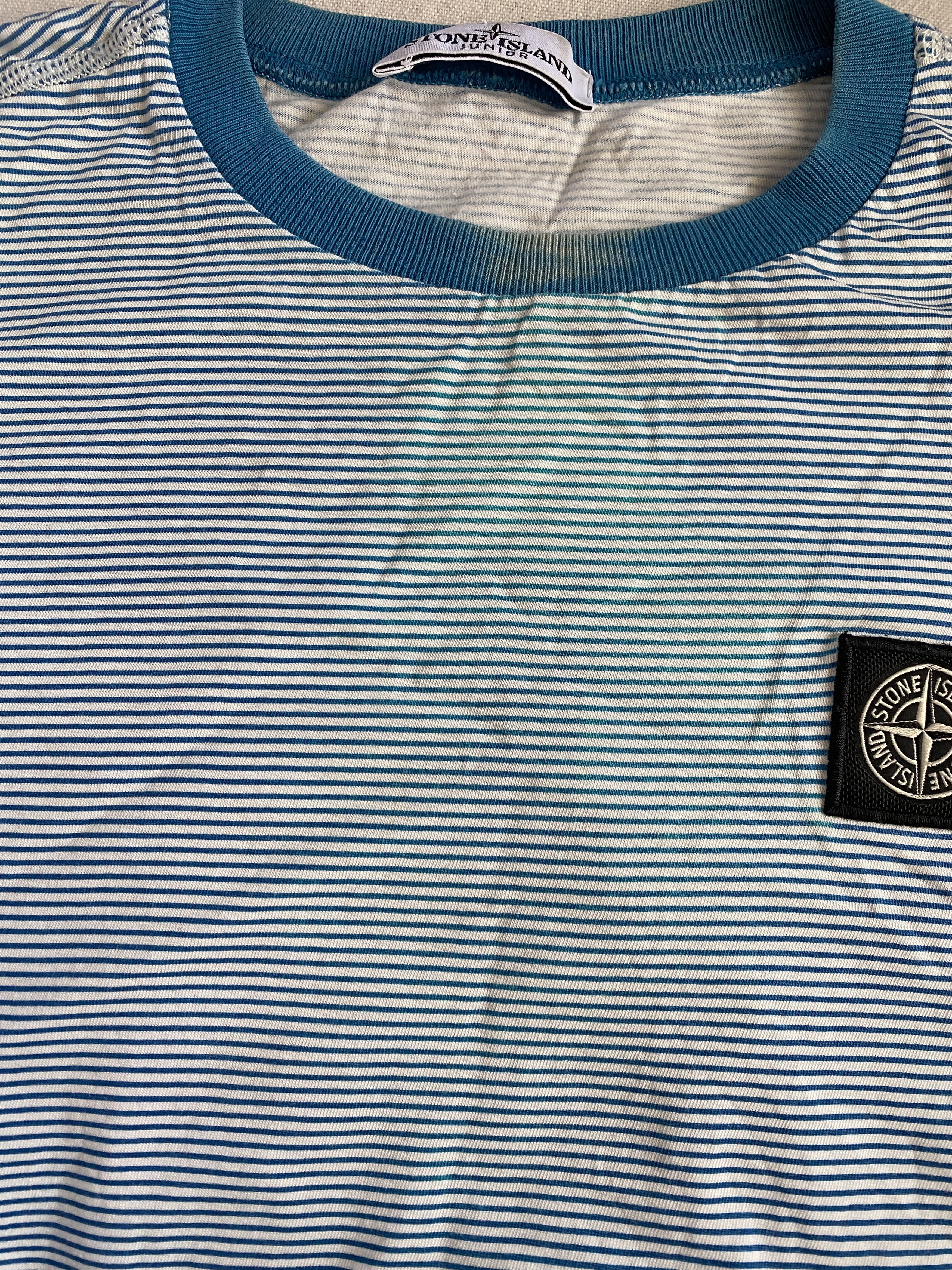 Stone Island Stone Island striped t-shirt tee big back logo Size US XXS / EU 40 - 9 Thumbnail