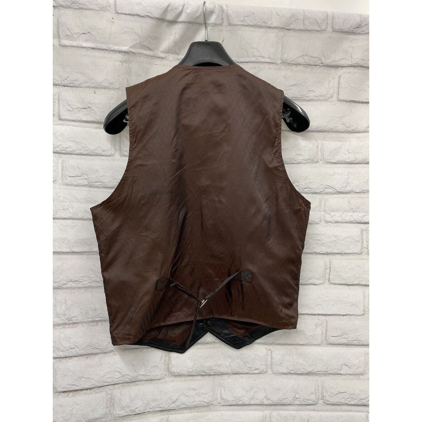 Wilsons Leather Wilsons Leather Black Vest Mens Small Motorcycle MotoBiker Size US S / EU 44-46 / 1 - 2 Thumbnail