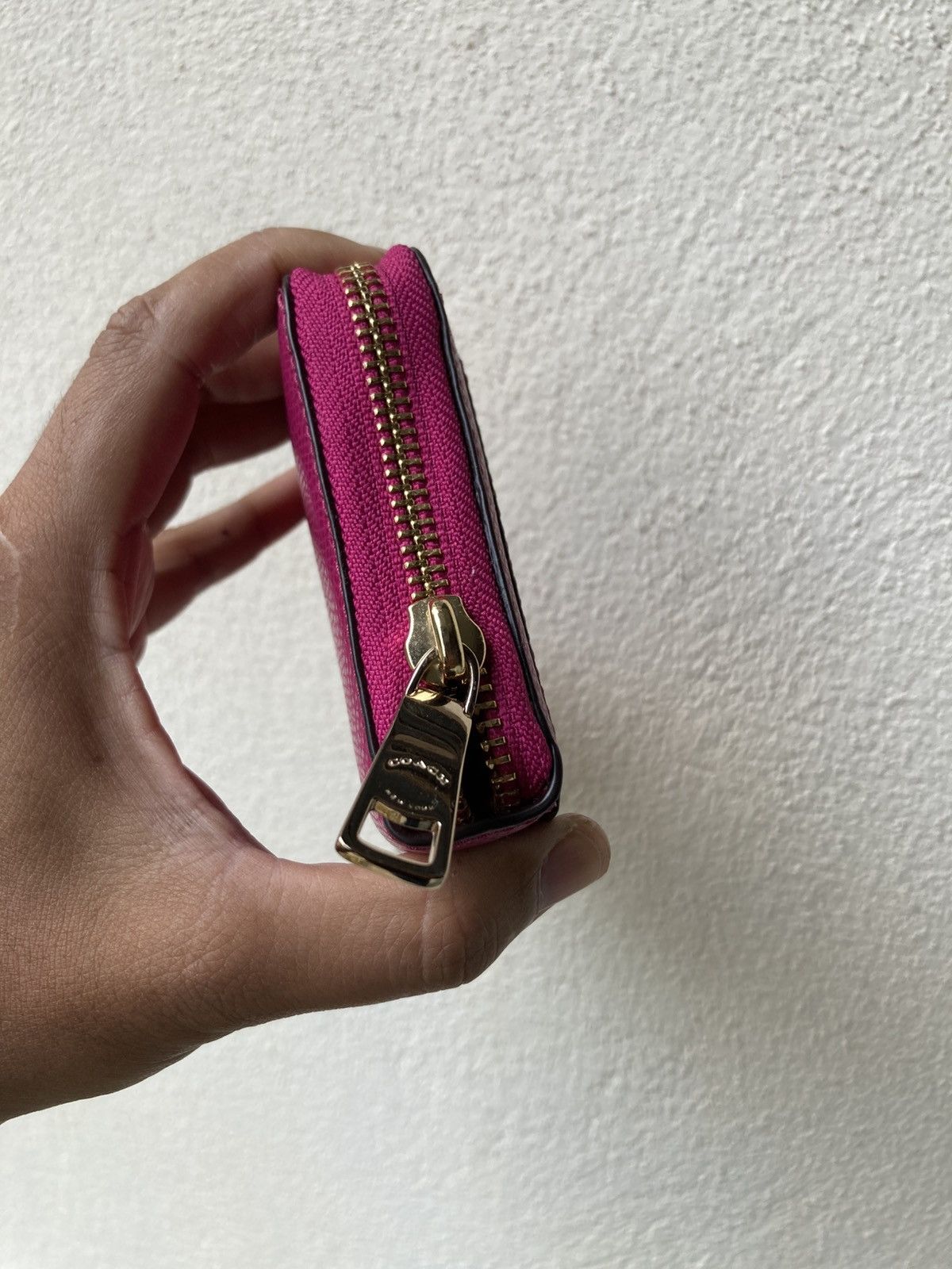 Prada Prada Saffiano Chevron Ribbon Peonia Pink Wallet Size ONE SIZE - 10 Thumbnail