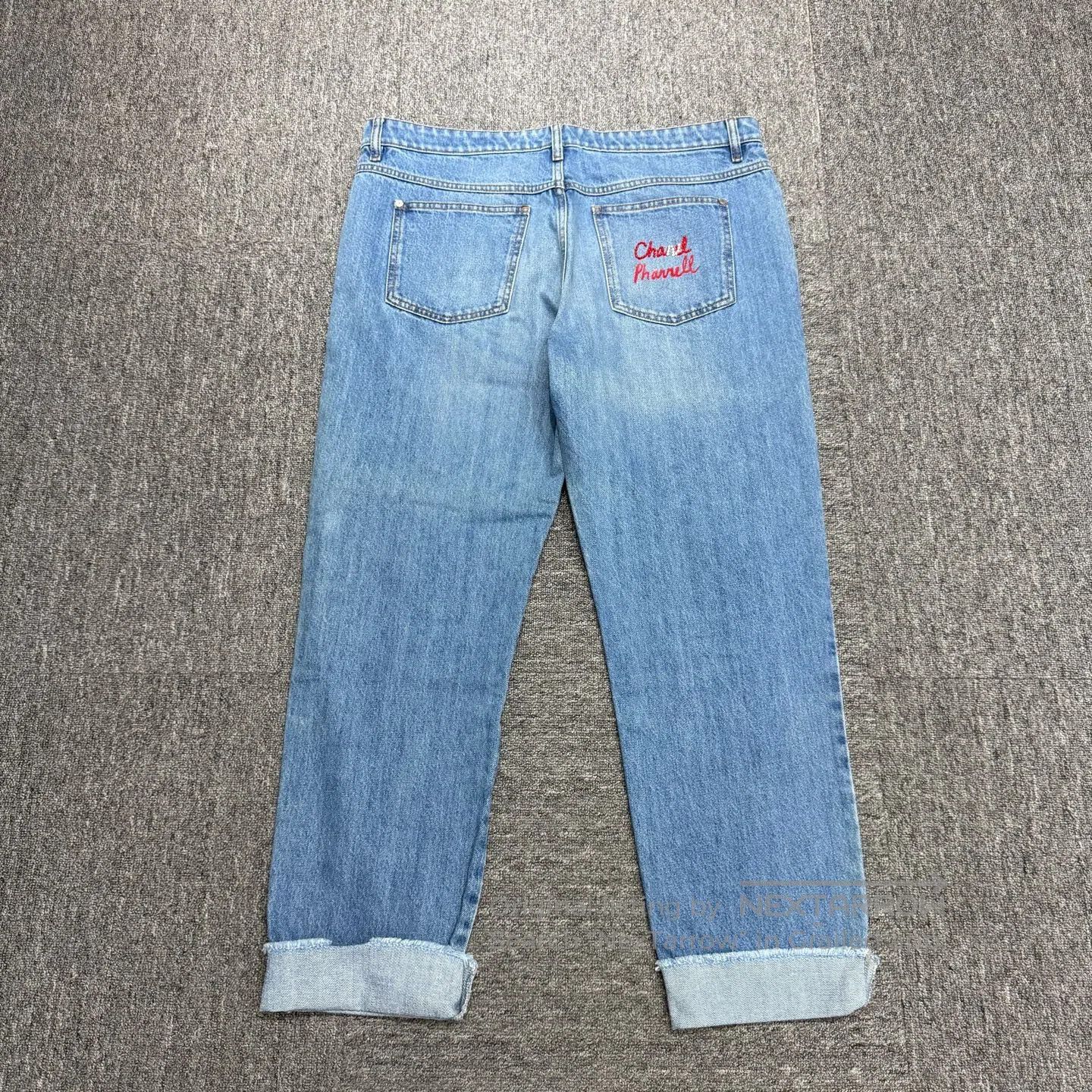 Chanel Chanel a hydraulic drill Letter jeans| Size US 31 - 1 Thumbnail
