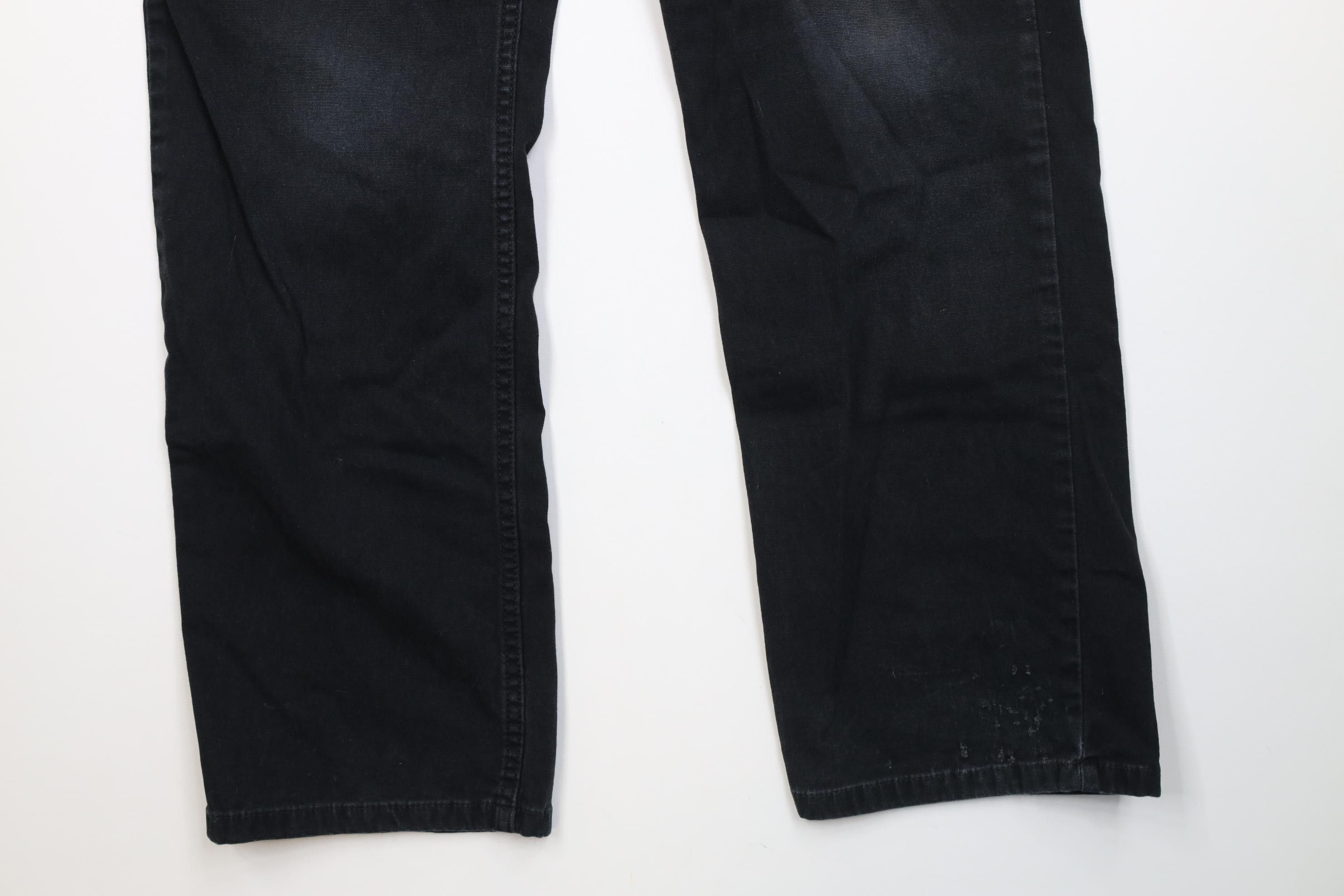 Carhartt Vintage Y2K Carhartt Relaxed Fit Stretch Canvas Pants Black Size US 33 - 4 Thumbnail