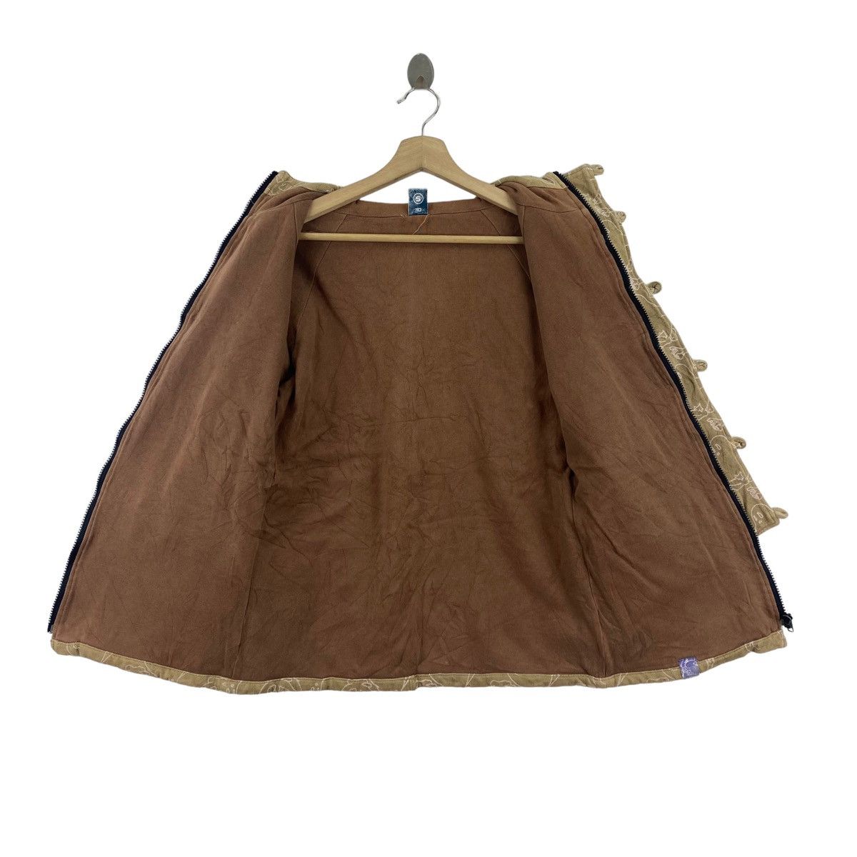 Japanese Brand BLOC Japanese Brand Peguin Drawings Overprint Brown Hooded Size US S / EU 44-46 / 1 - 3 Thumbnail