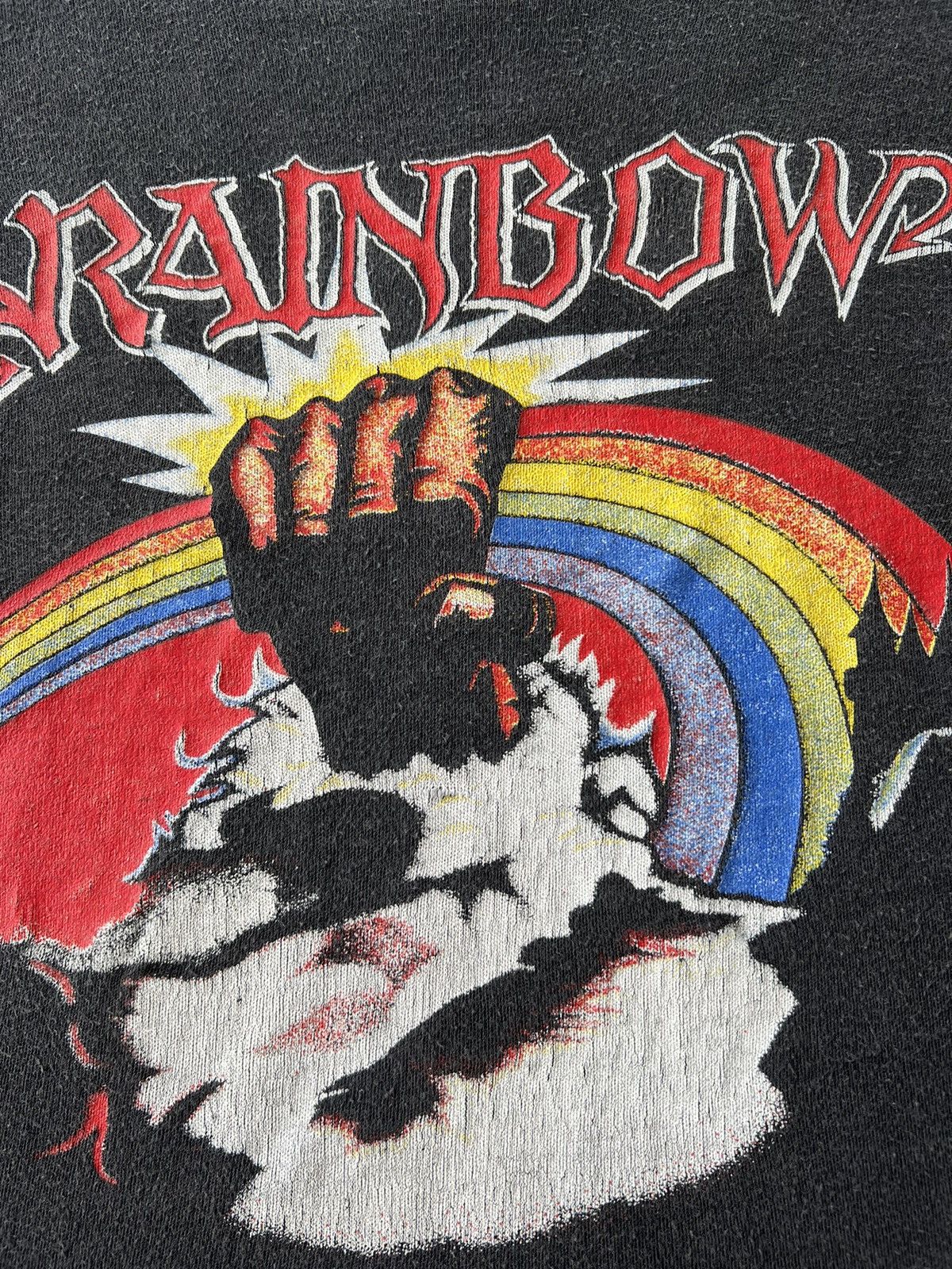 Band Tees Vintage 1980 Monster of Rock Rainbow Judas Priest Scorpions Size US M / EU 48-50 / 2 - 6 Thumbnail