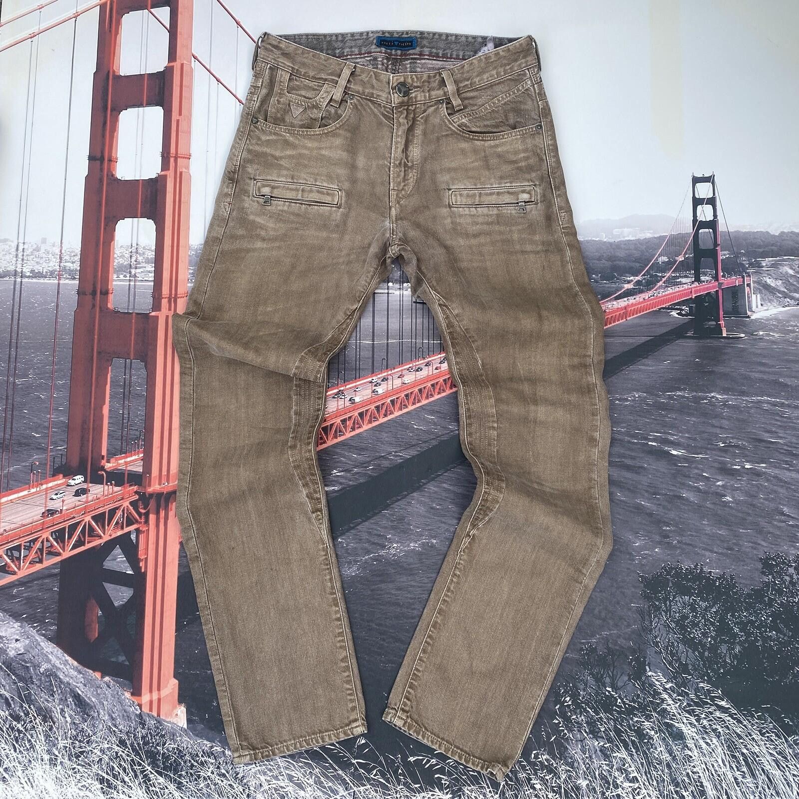 Guess Guess Tiesto Collection Moto Jeans Mens 31 Slim Tapered Size US 38 / EU 54 - 1 Thumbnail