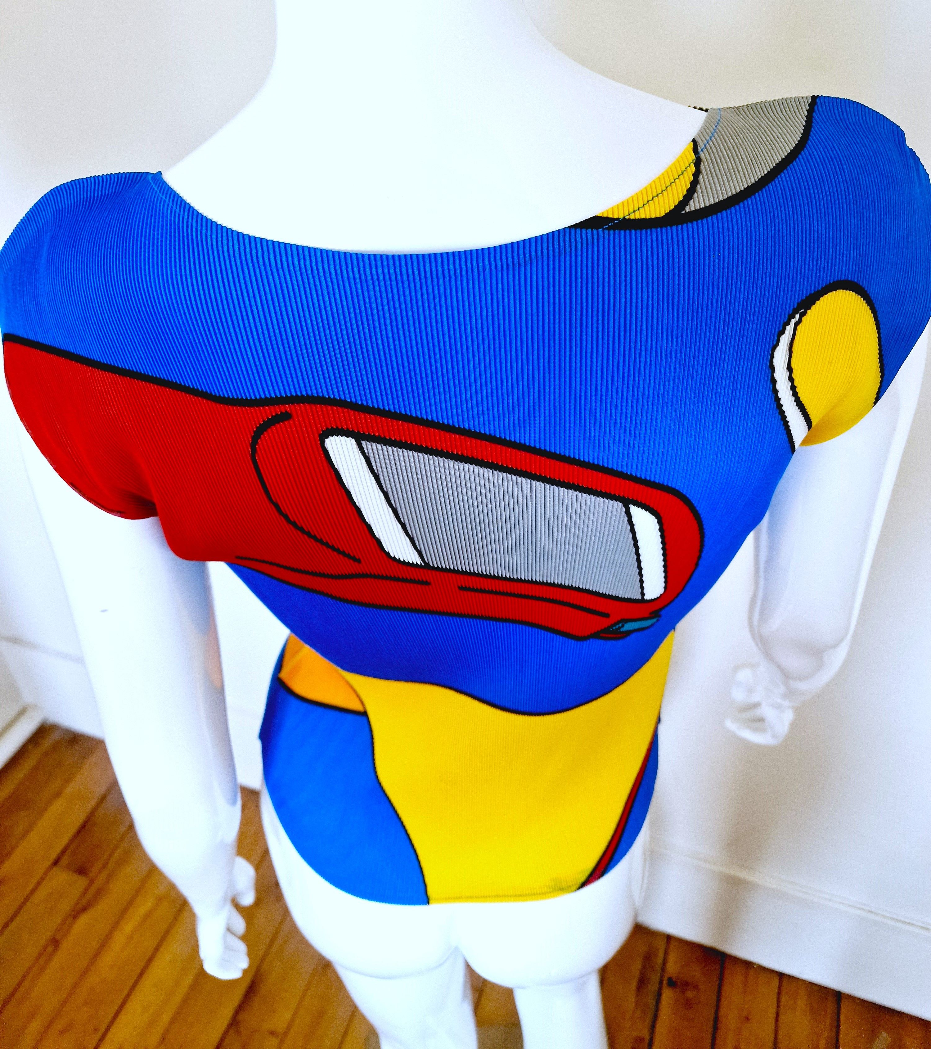Pleats Please Issey Miyake Issey Miyake Cauliflower Pleats Please Pleated Pop Art Top Size M / US 6-8 / IT 42-44 - 7 Thumbnail