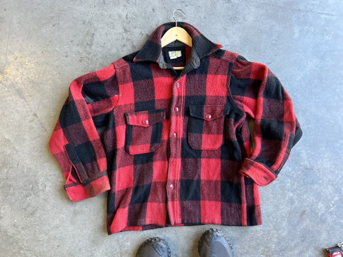 L.L. Bean × Vintage 1950s or 60s vintage L.L Bean red & black flannel Size US M / EU 48-50 / 2 - 1 Thumbnail