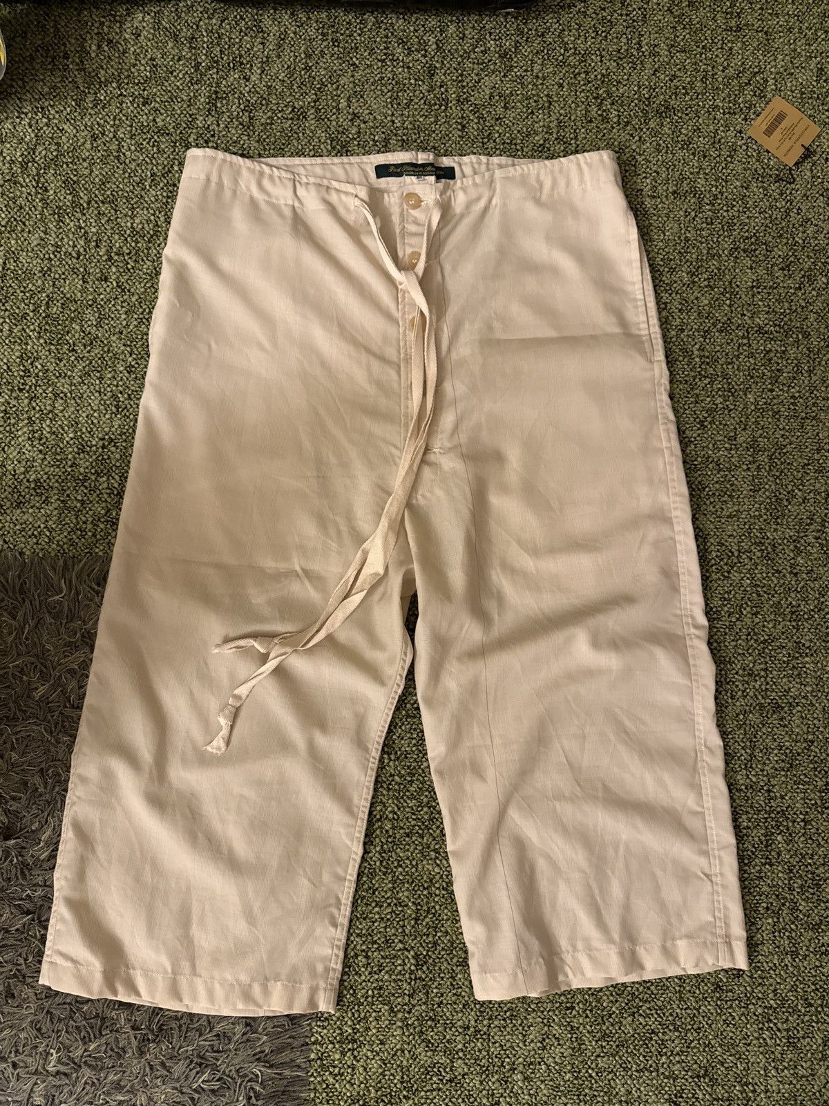 Paul Harnden Shoemakers PAUL HARNDEN WHITE DRAWSTRING PANTS | Grailed