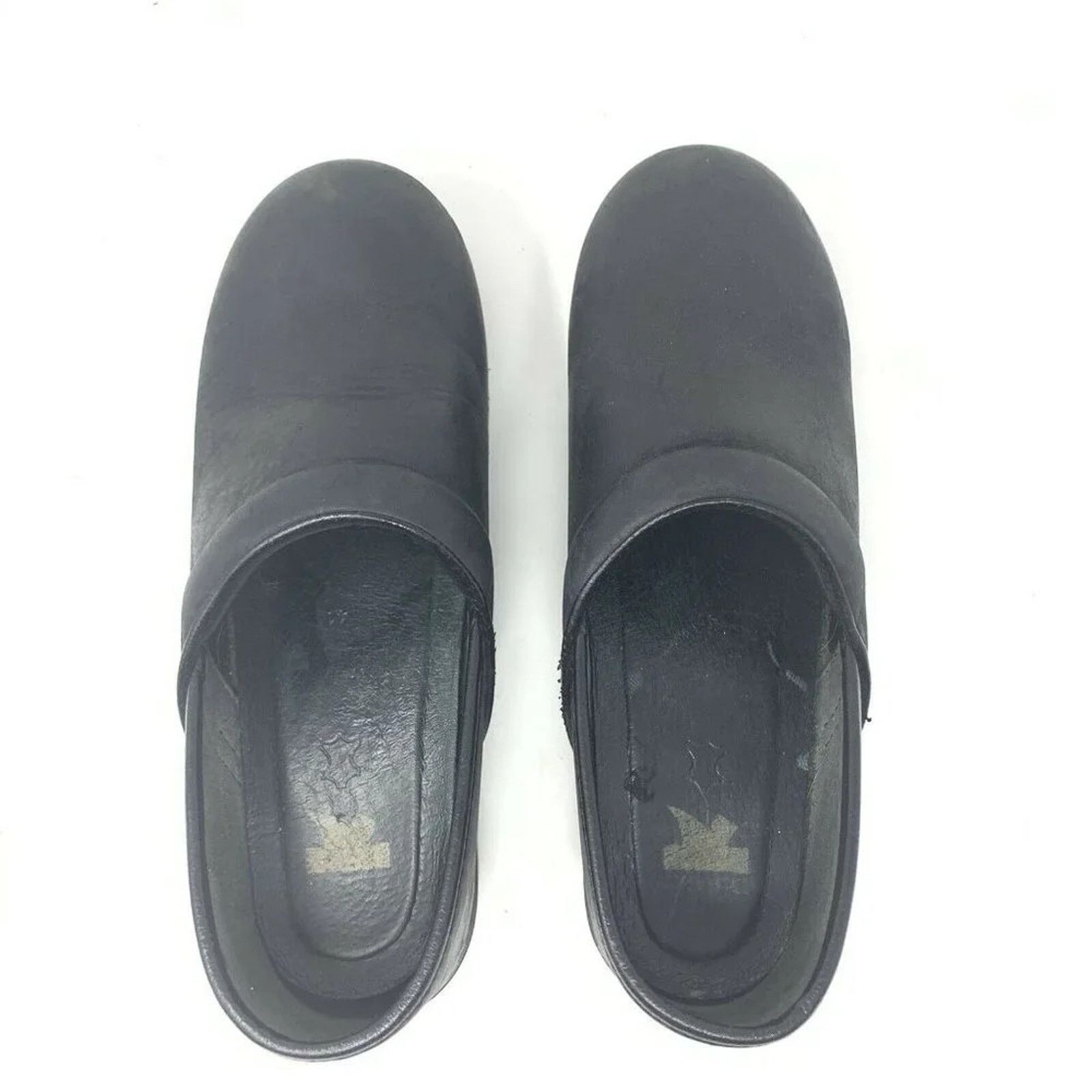 Dansko Dansko Black Leather Clog Slip On Shoes Size 41 US 10.5 Size US 11 / IT 41 - 9 Thumbnail