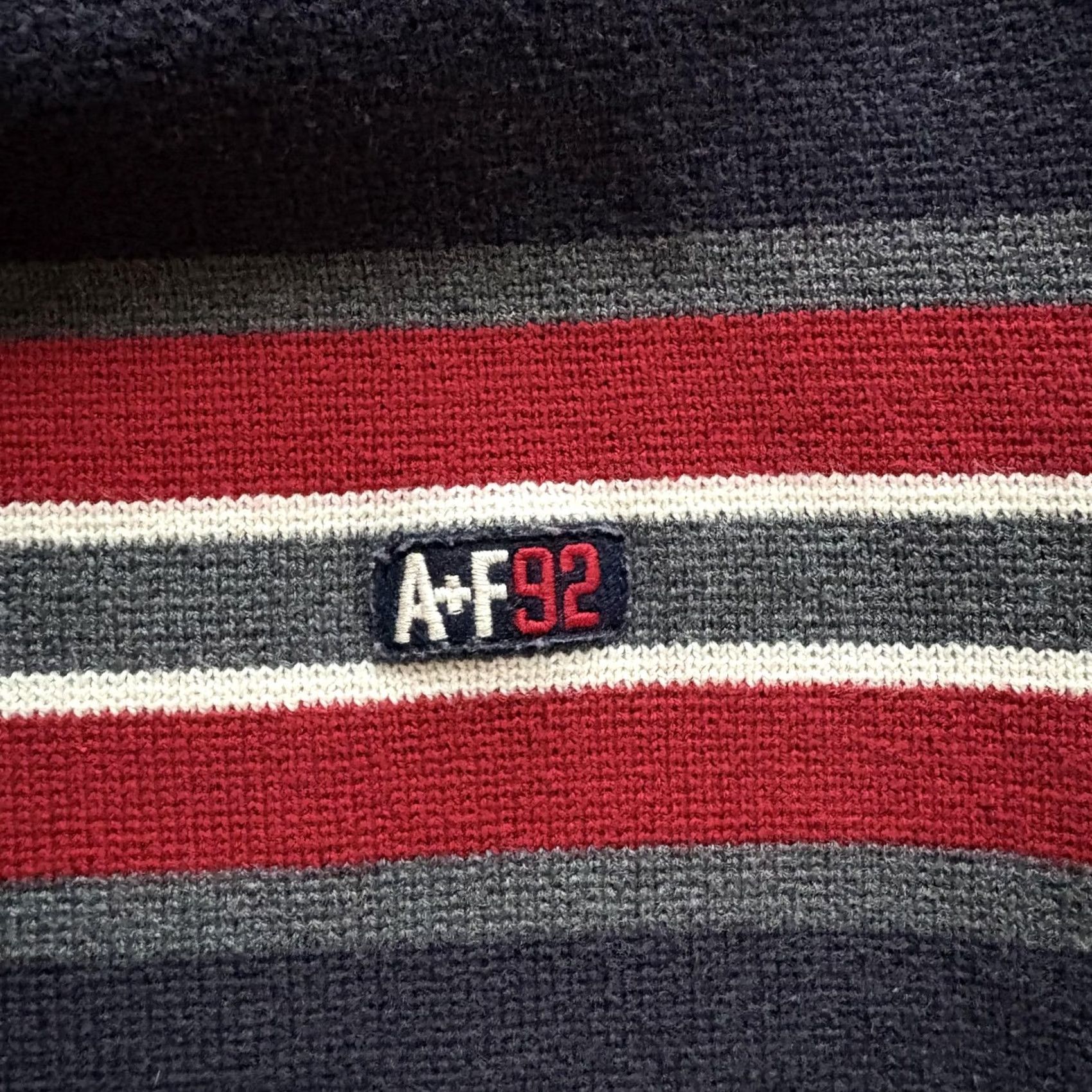 Abercrombie & Fitch VINTAGE Abercrombie & Fitch Sweater Mens XL Blue Stripe V-Neck Knit Pullover Size US XL / EU 56 / 4 - 5 Thumbnail